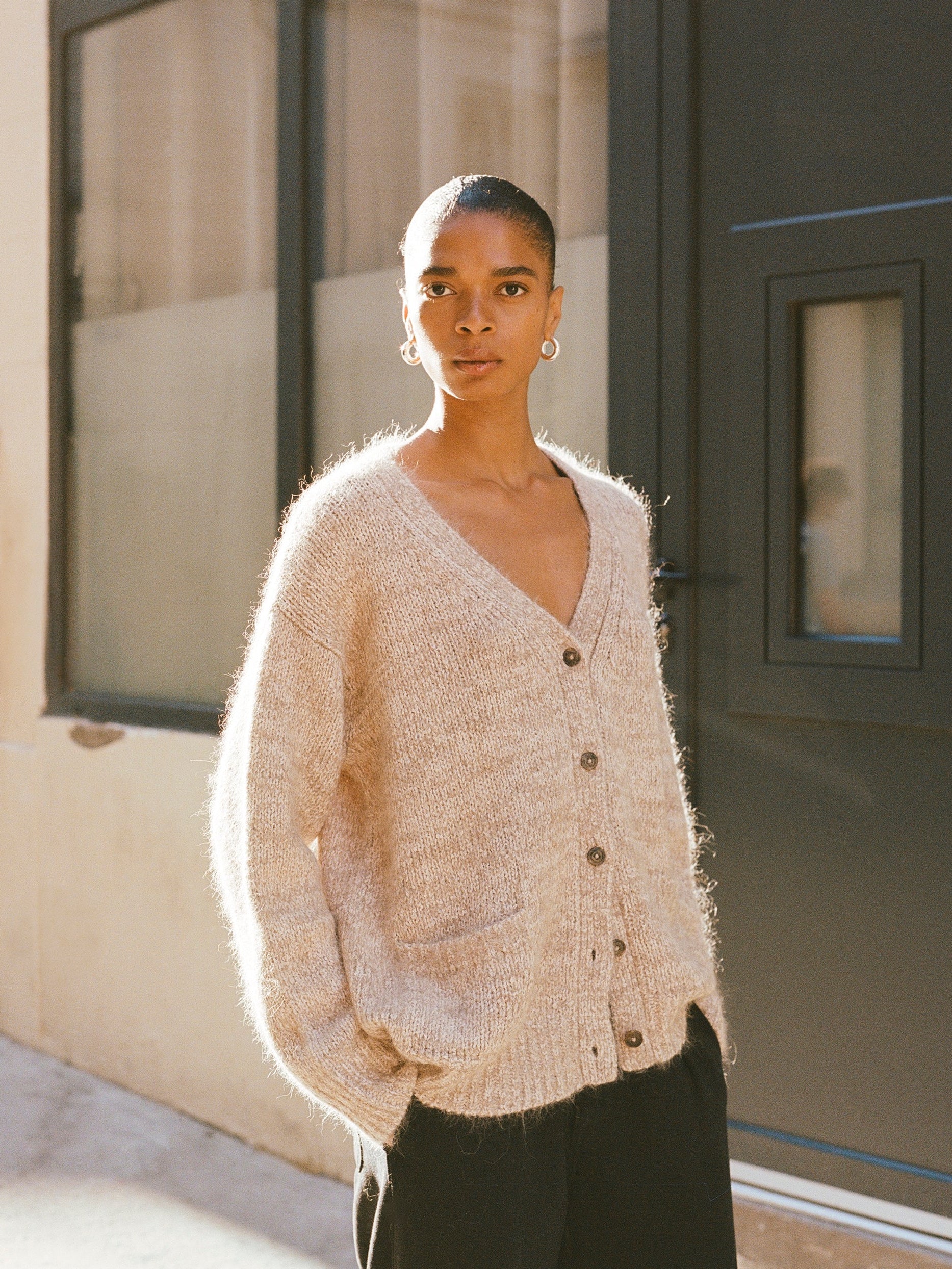 OZMA | Rory Cardigan, Suri Bouclé