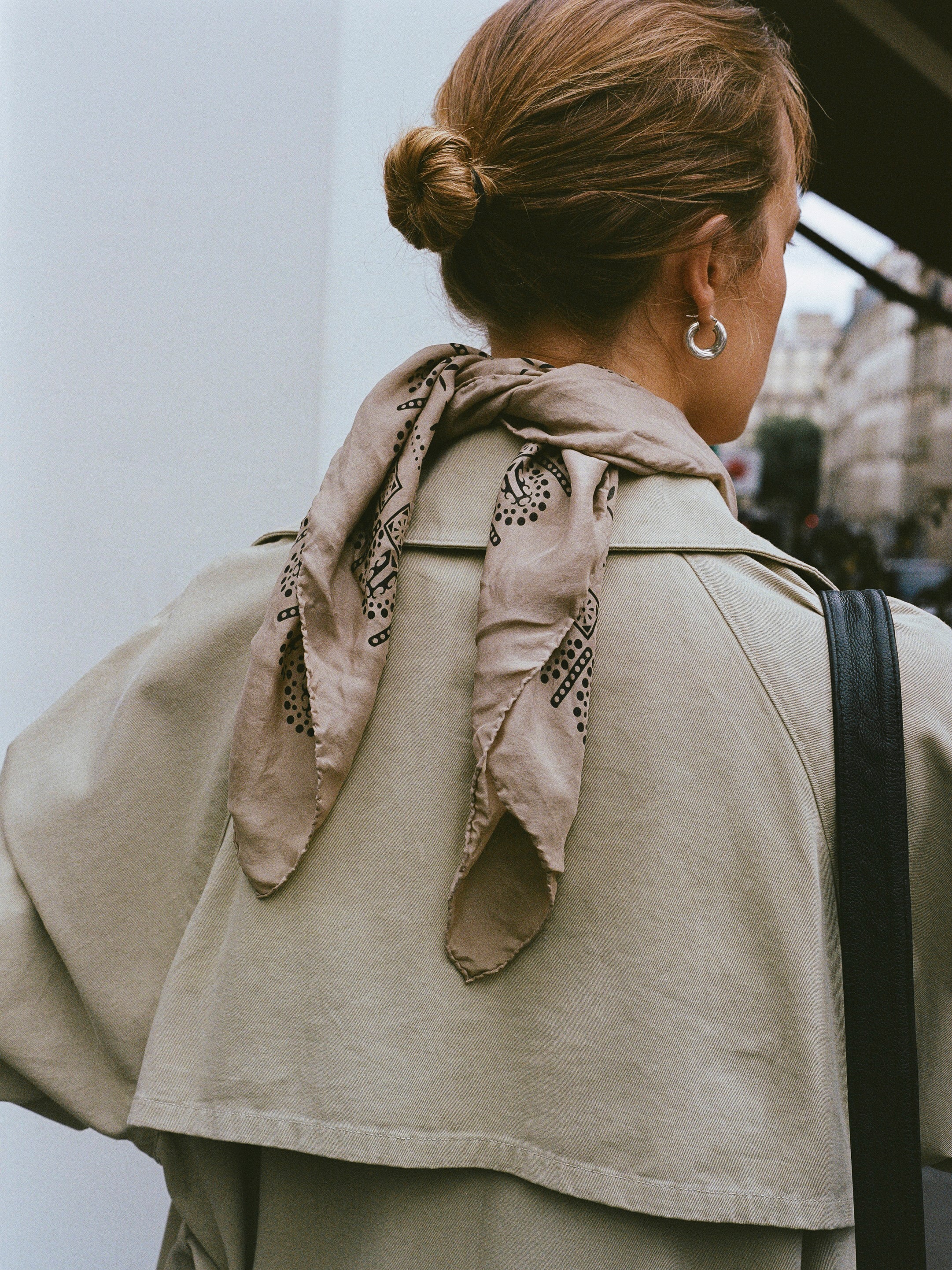 Oversized Trench, Organic Twill, Khaki