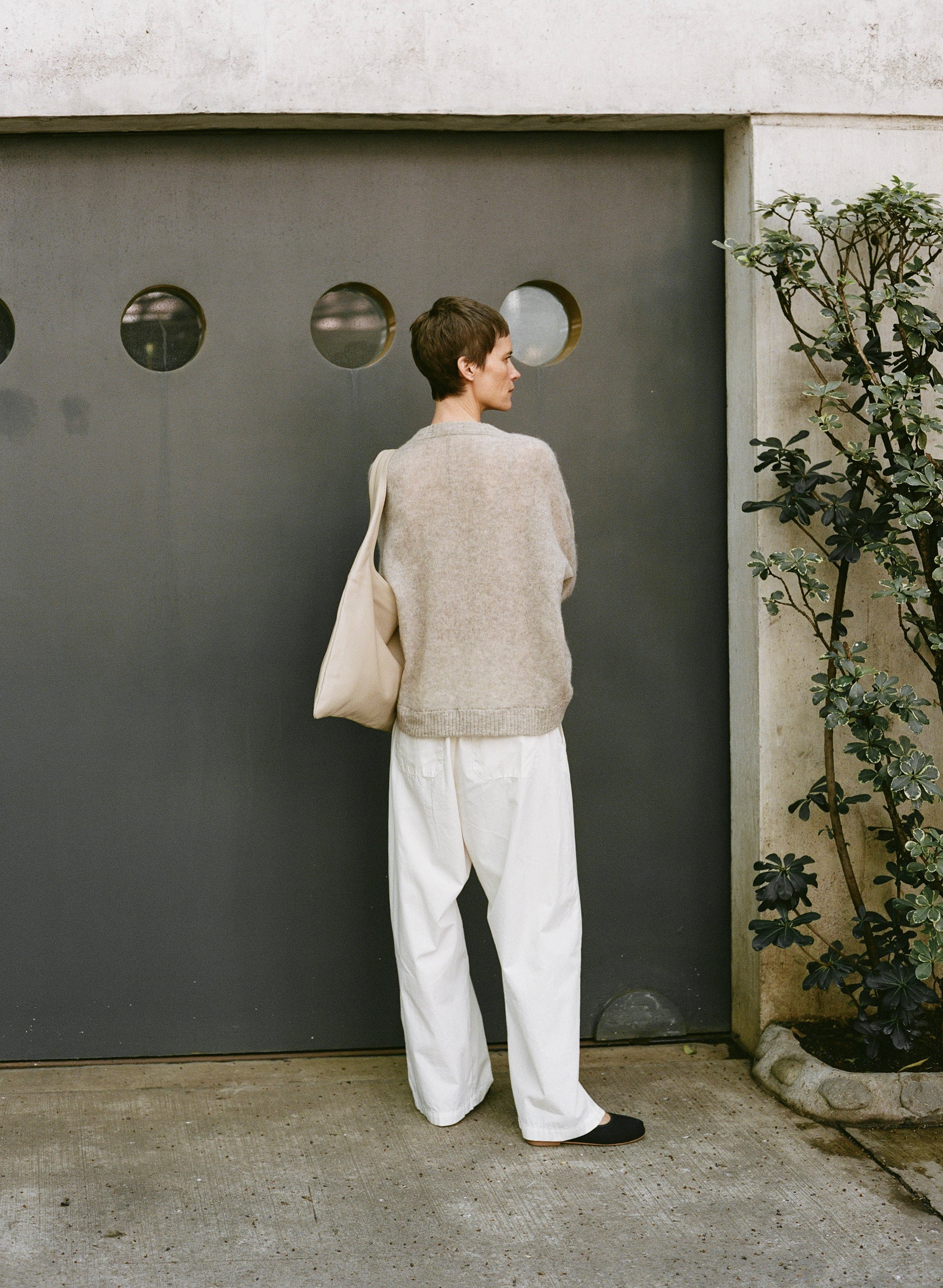 Chleo Crew, Sheer Alpaca Blend, Oatmeal