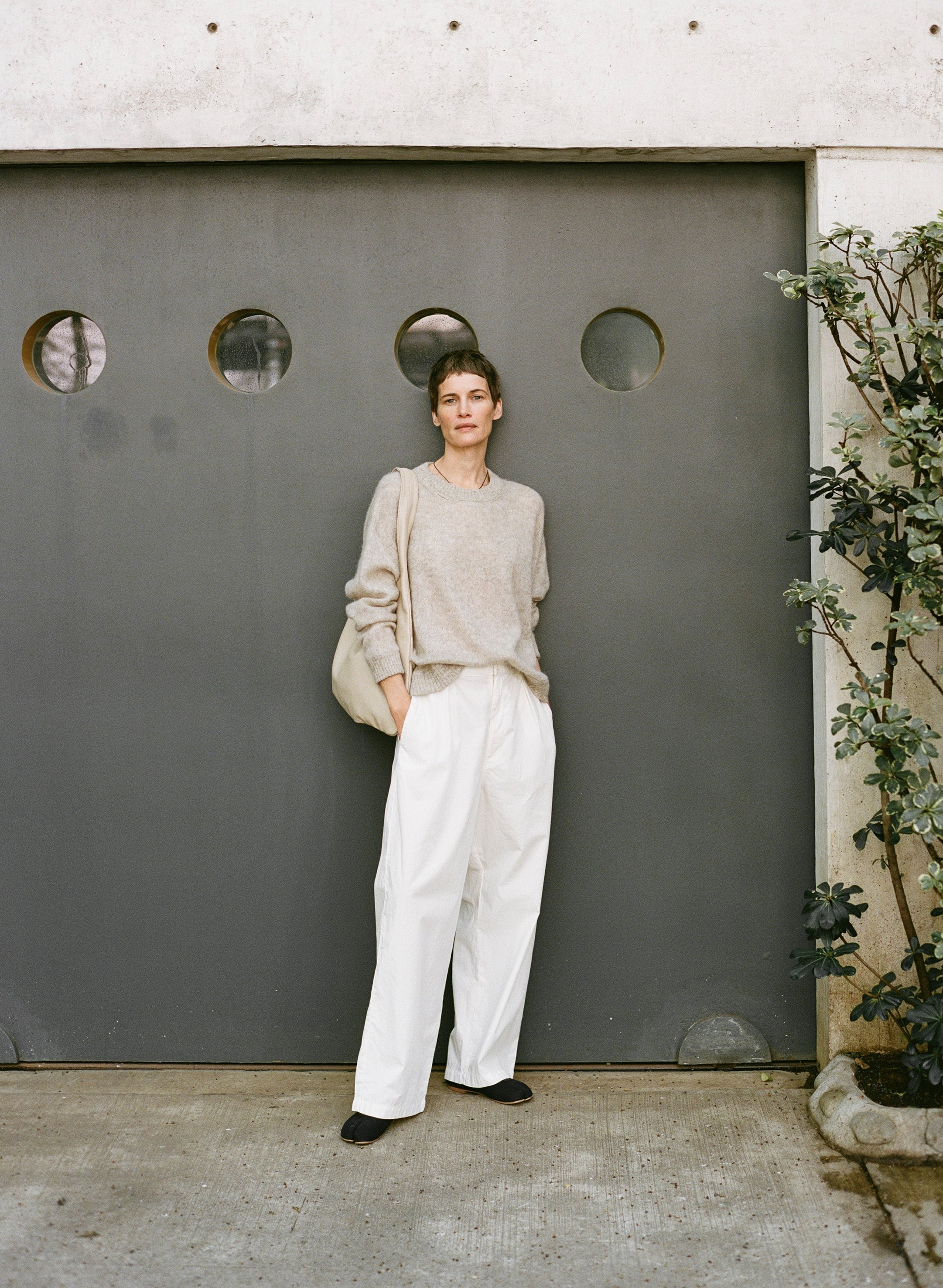 Chleo Crew, Sheer Alpaca Blend, Oatmeal