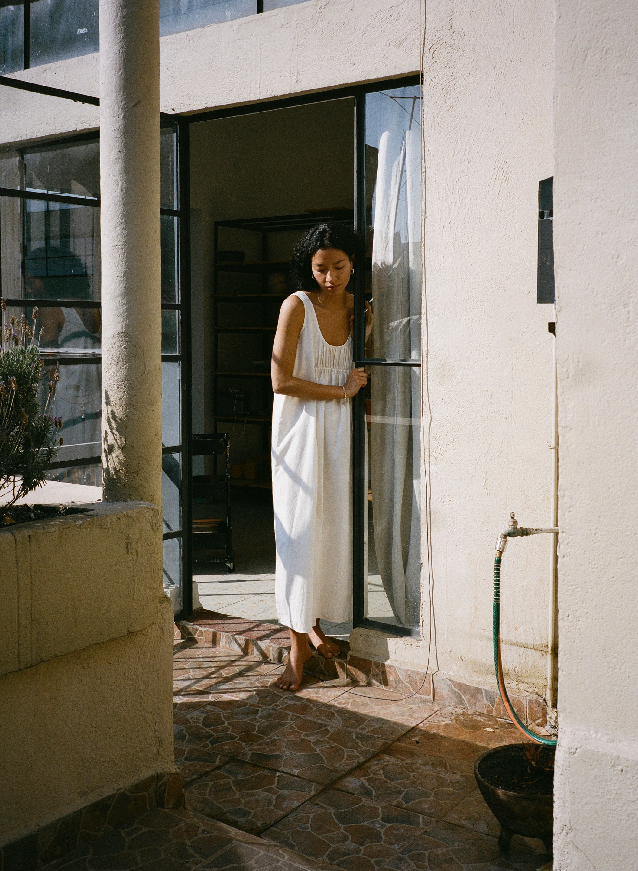 Colina Dress, Organic Batiste, Natural