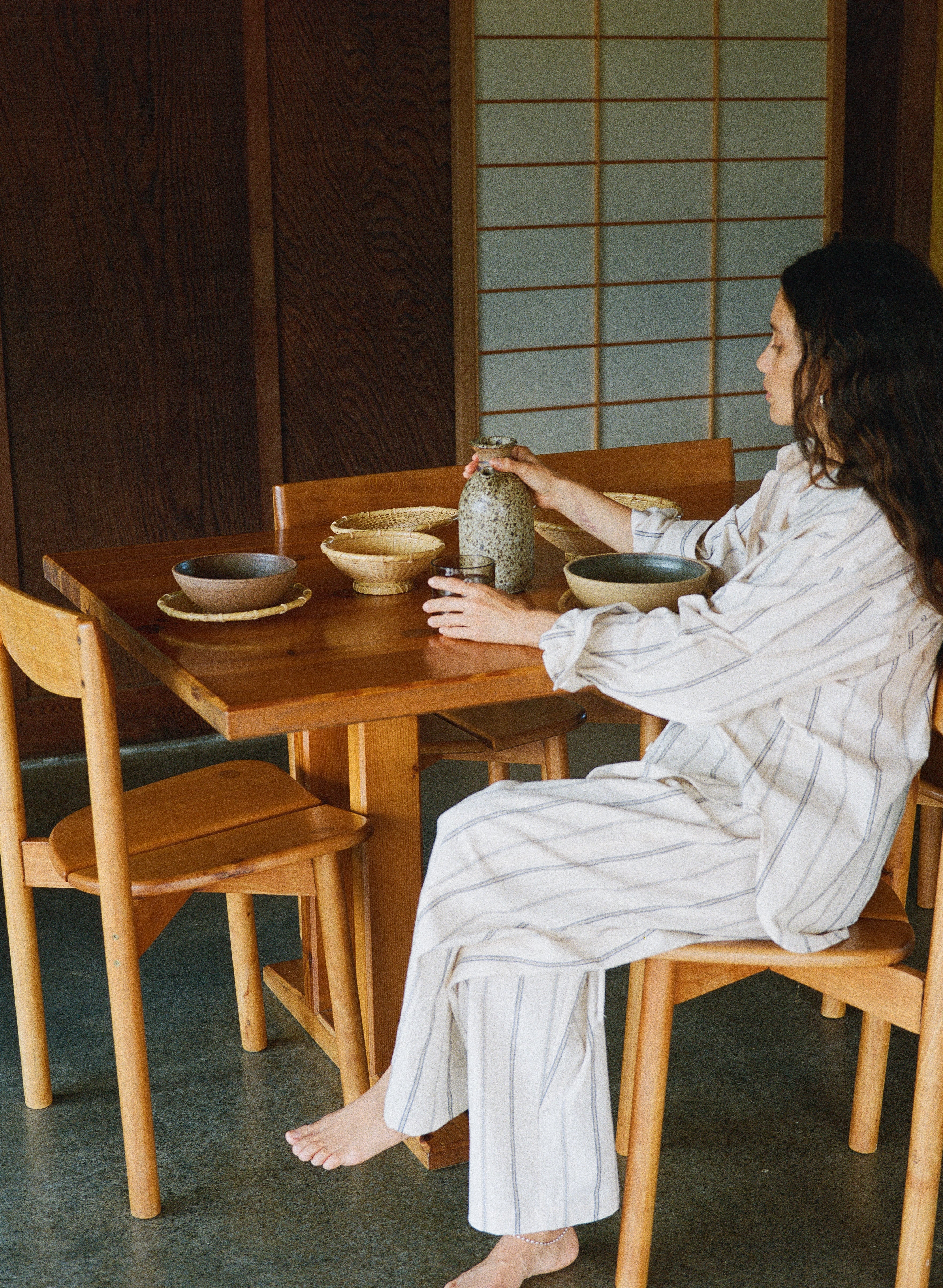 Marcie Shirt, Japanese Organic Cotton, Hampton Stripe