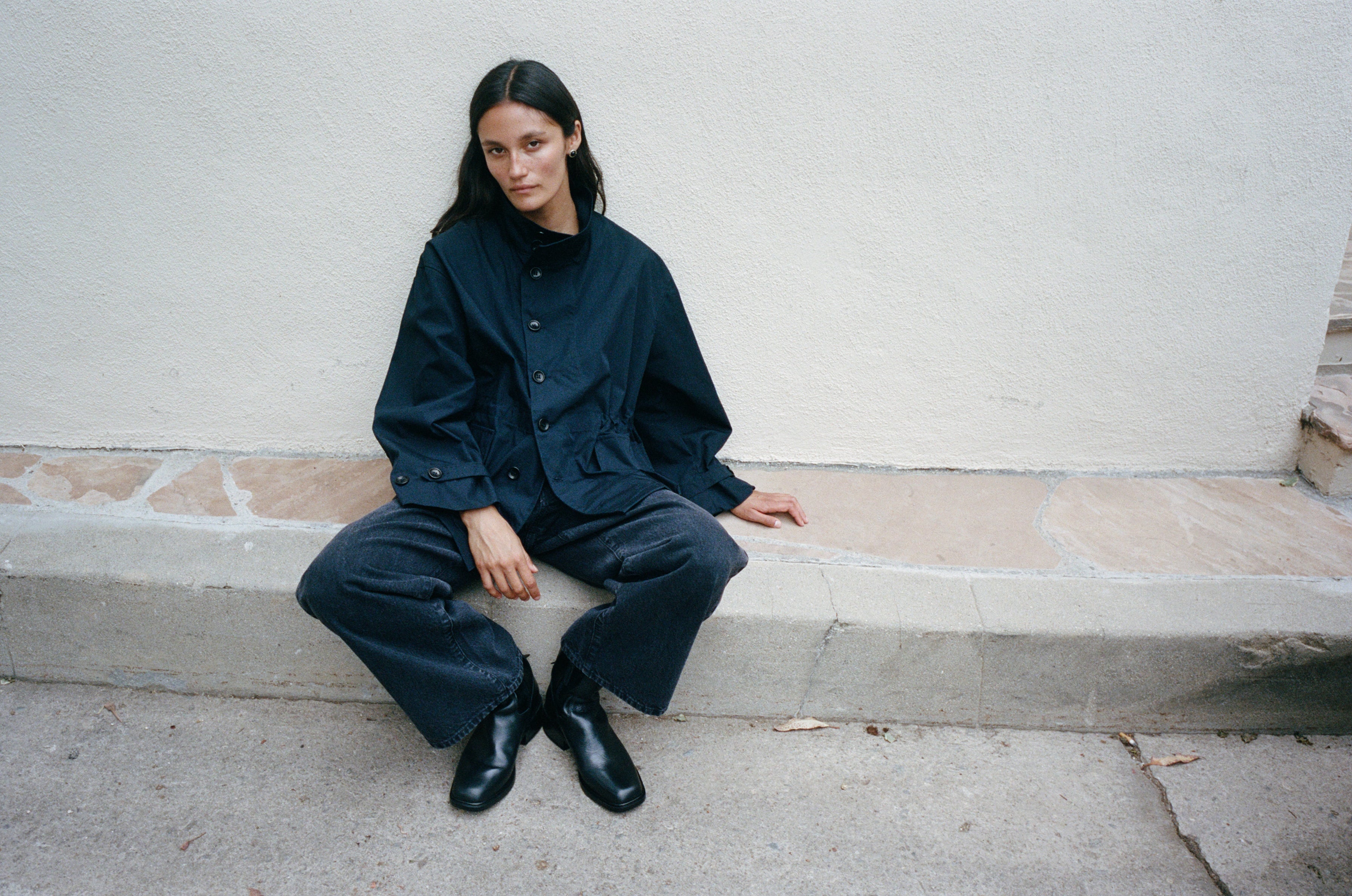 Anorak, Recycled Nylon Gabardine, Navy