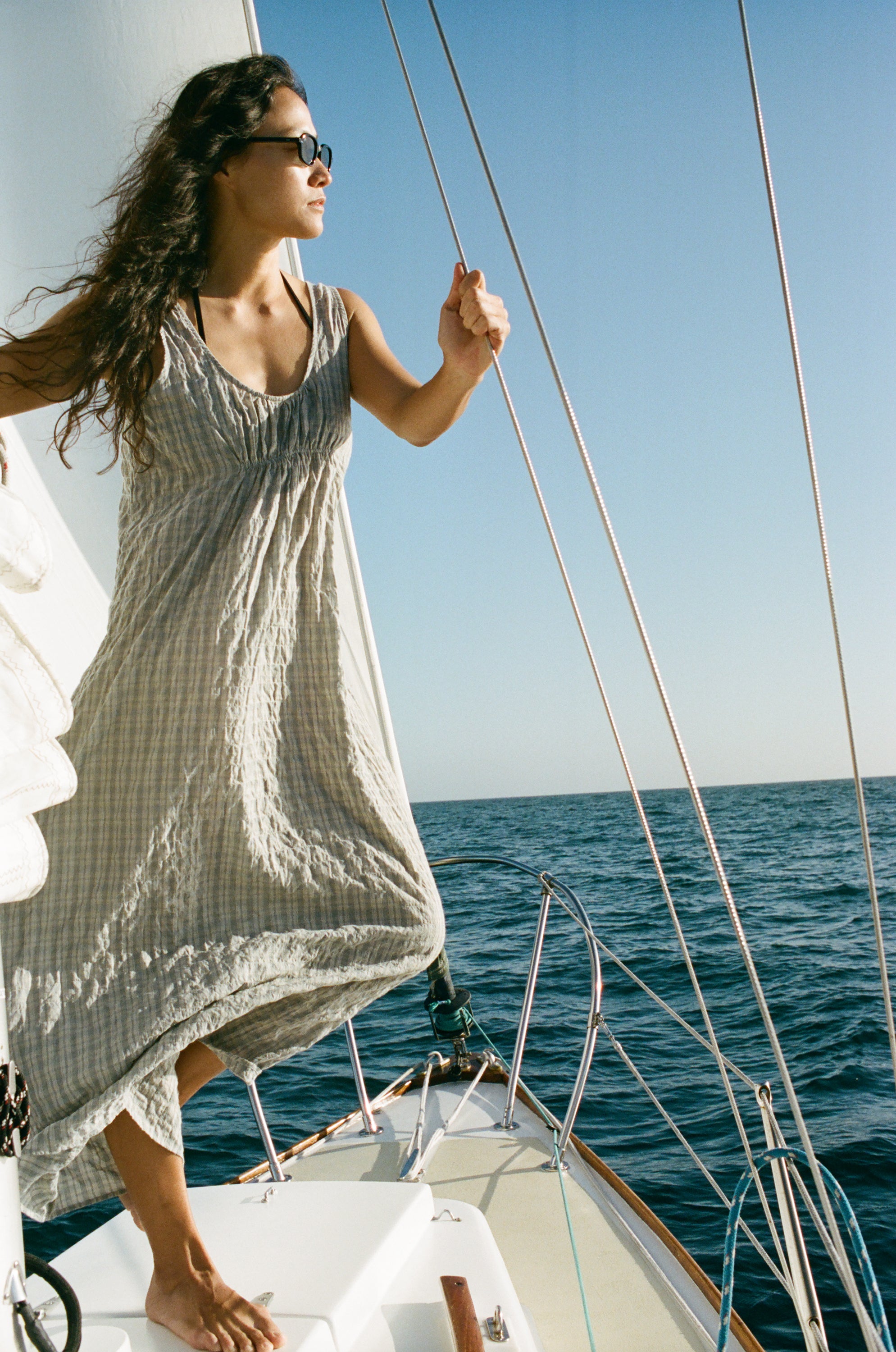 Colina Dress, Japanese Organic Cotton, Picnic