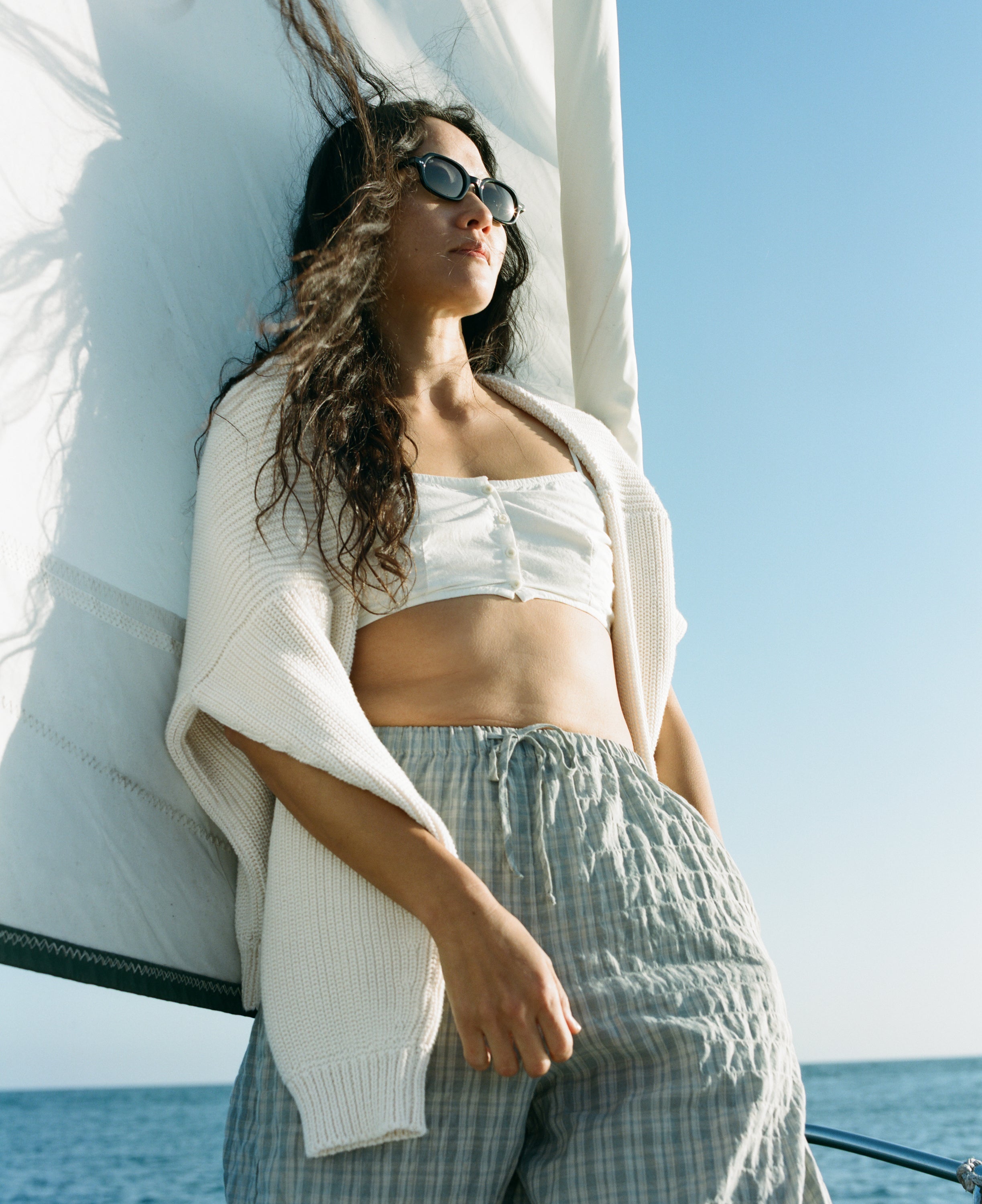 Chleo Crew, Organic Cotton, Ecru