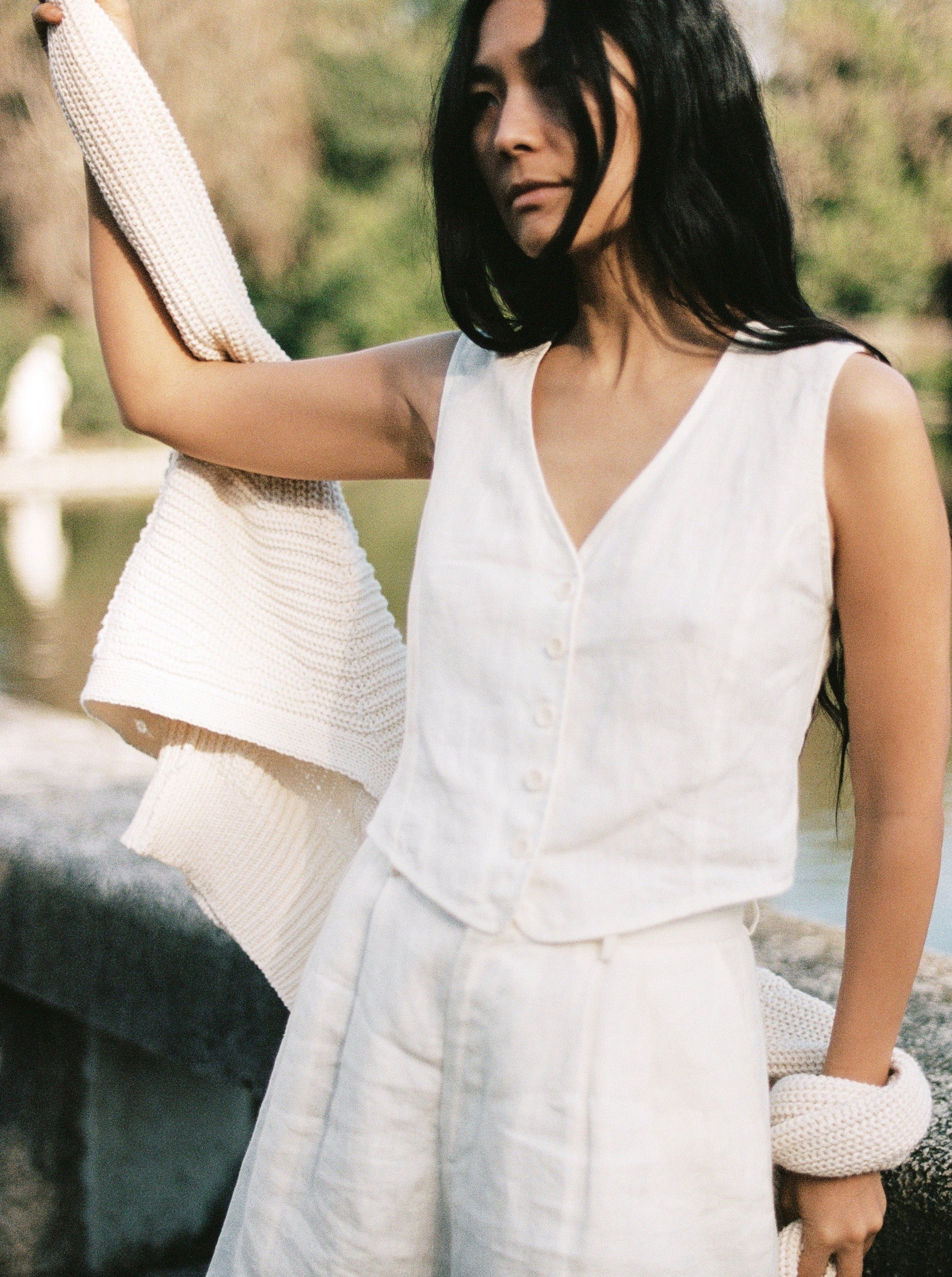 (Imperfect) River Vest, Laundered Linen, Natural