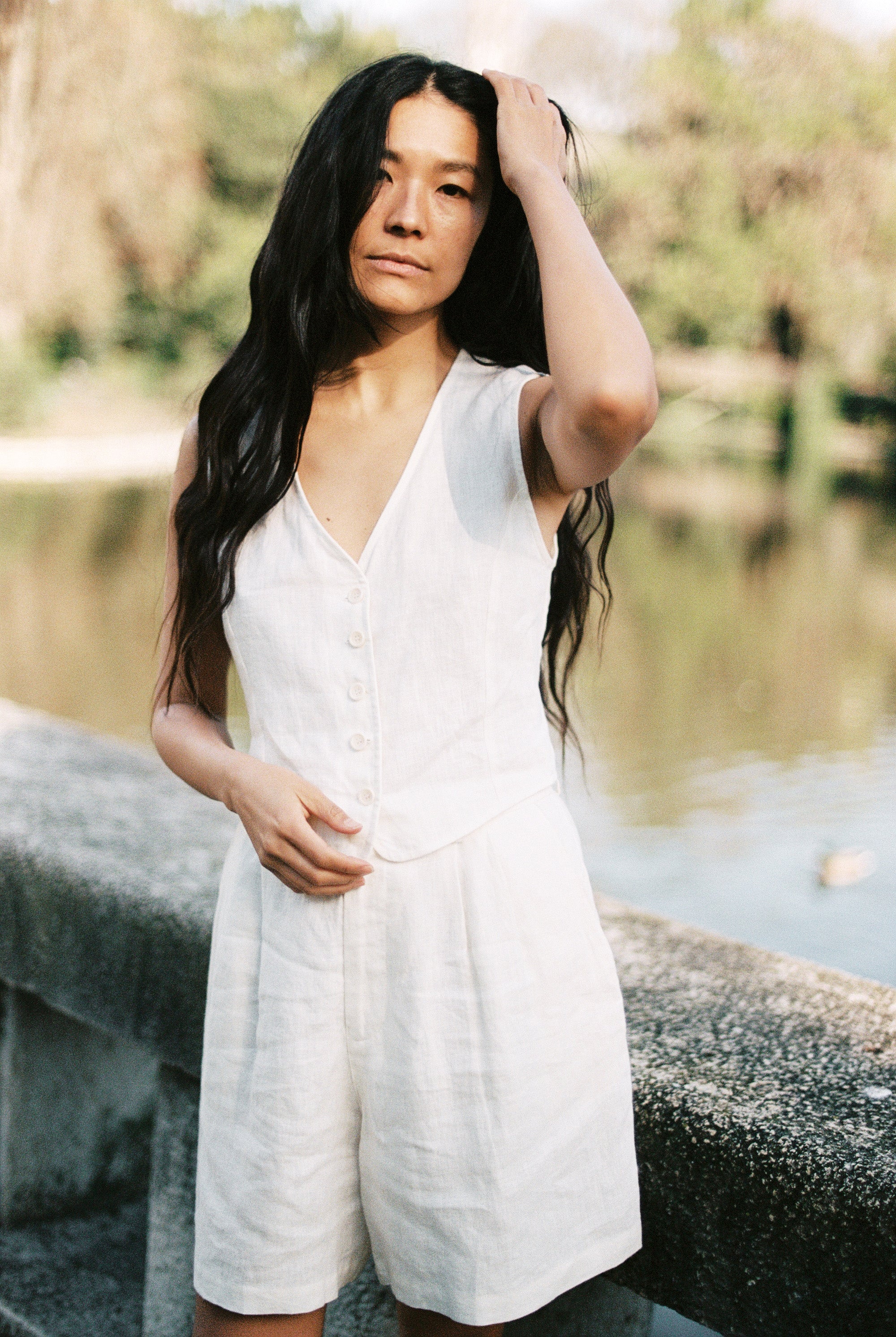 (Imperfect) River Vest, Laundered Linen, Natural