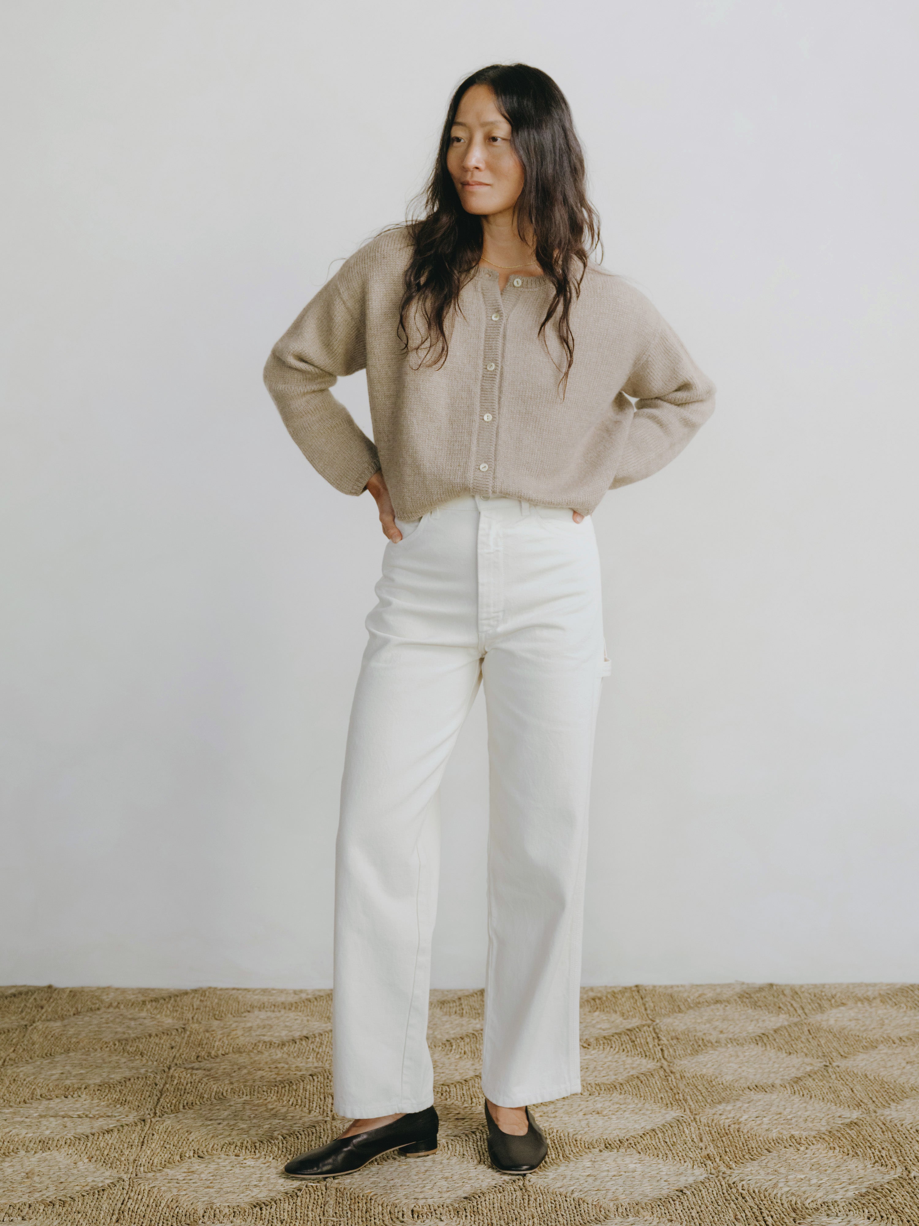 Carmen Jean, Recycled Denim, Putty