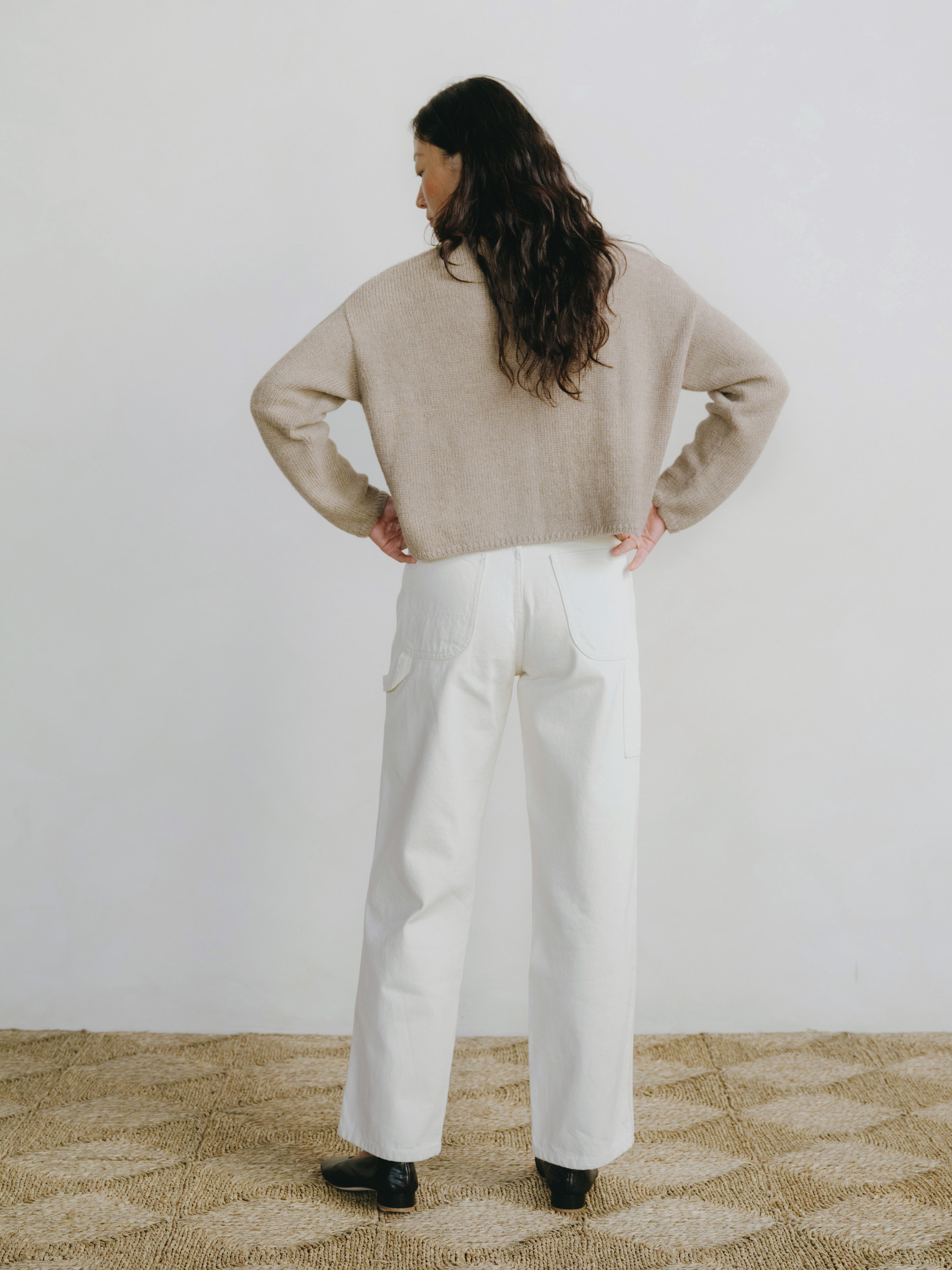 Carmen Jean, Recycled Denim, Putty