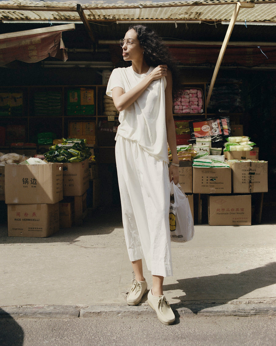 Avita Skirt, Organic Poplin, Natural