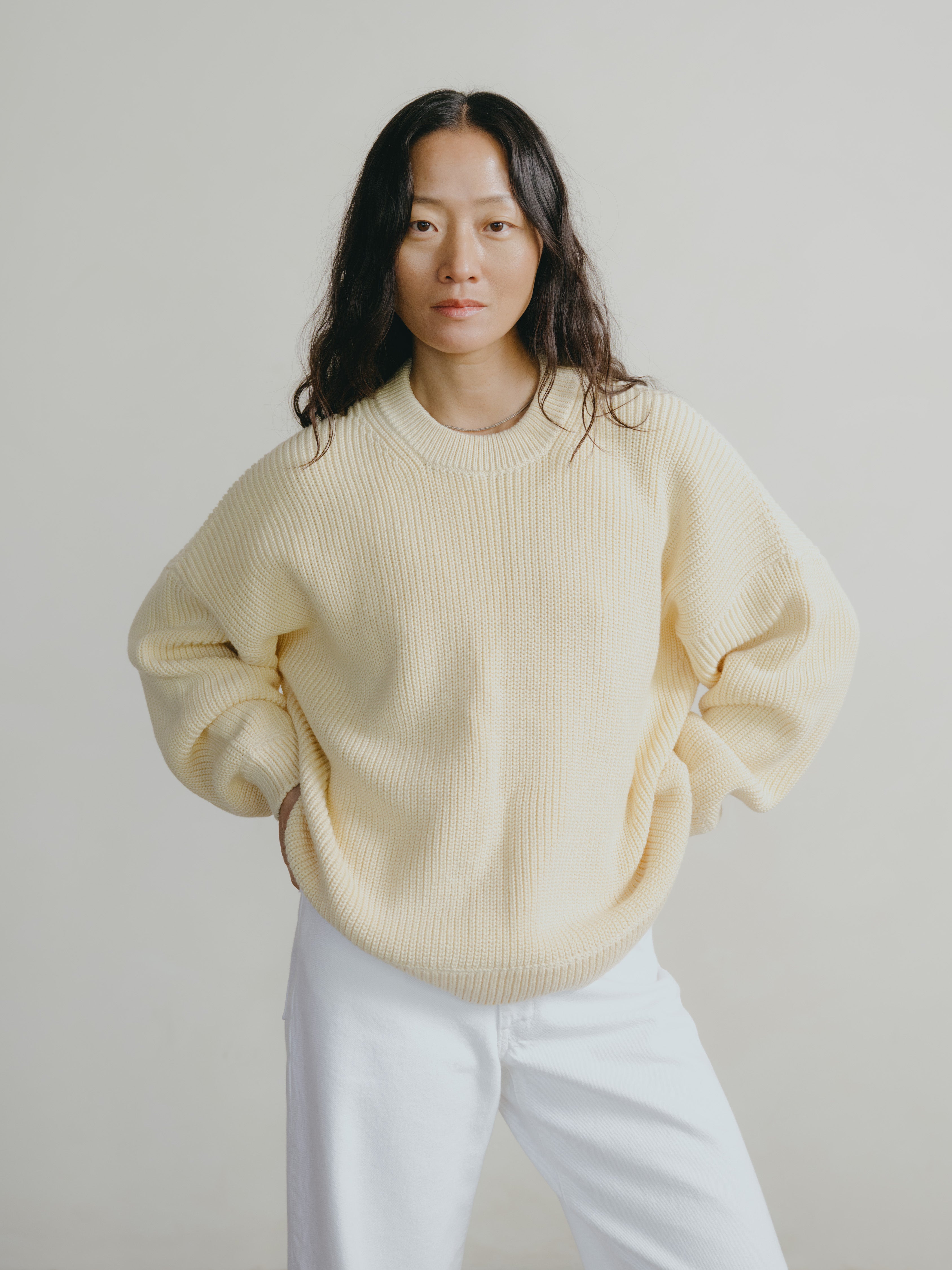 Chleo Crew, Organic Cotton, Butter