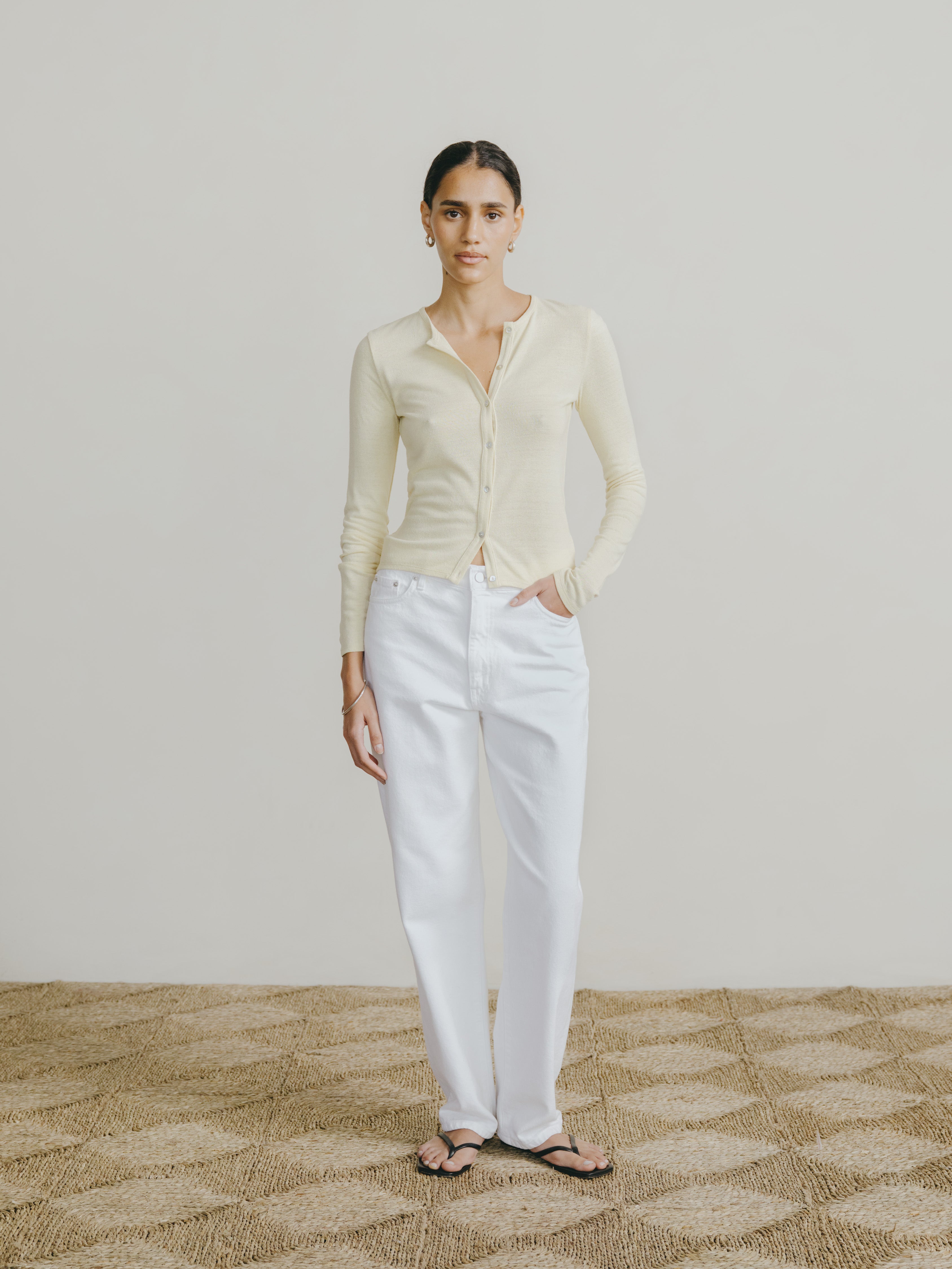 Ryan Cardi, Regen Silk Noil Jersey, Butter