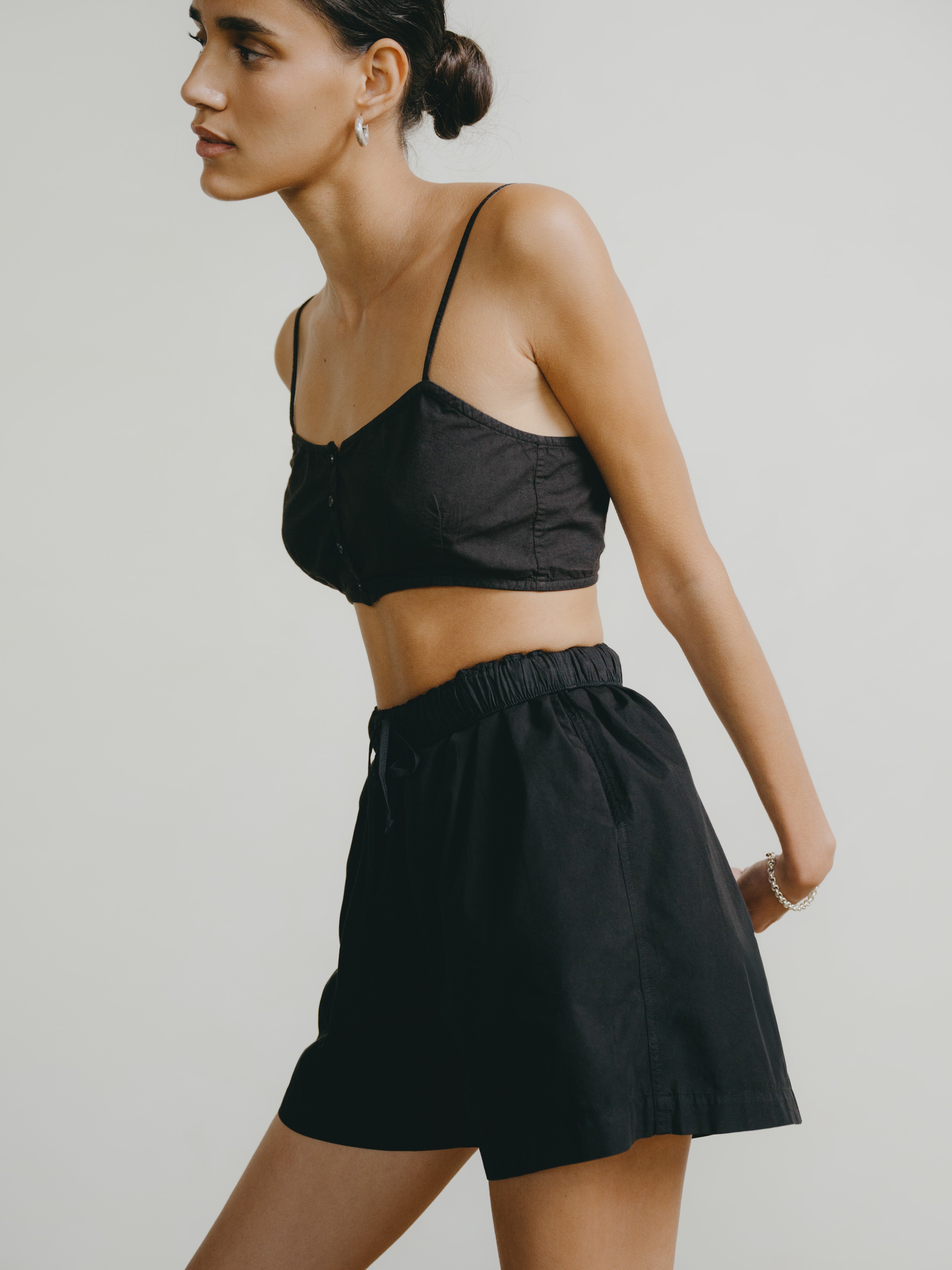 Maeve Top, Organic Batiste, Soft Black