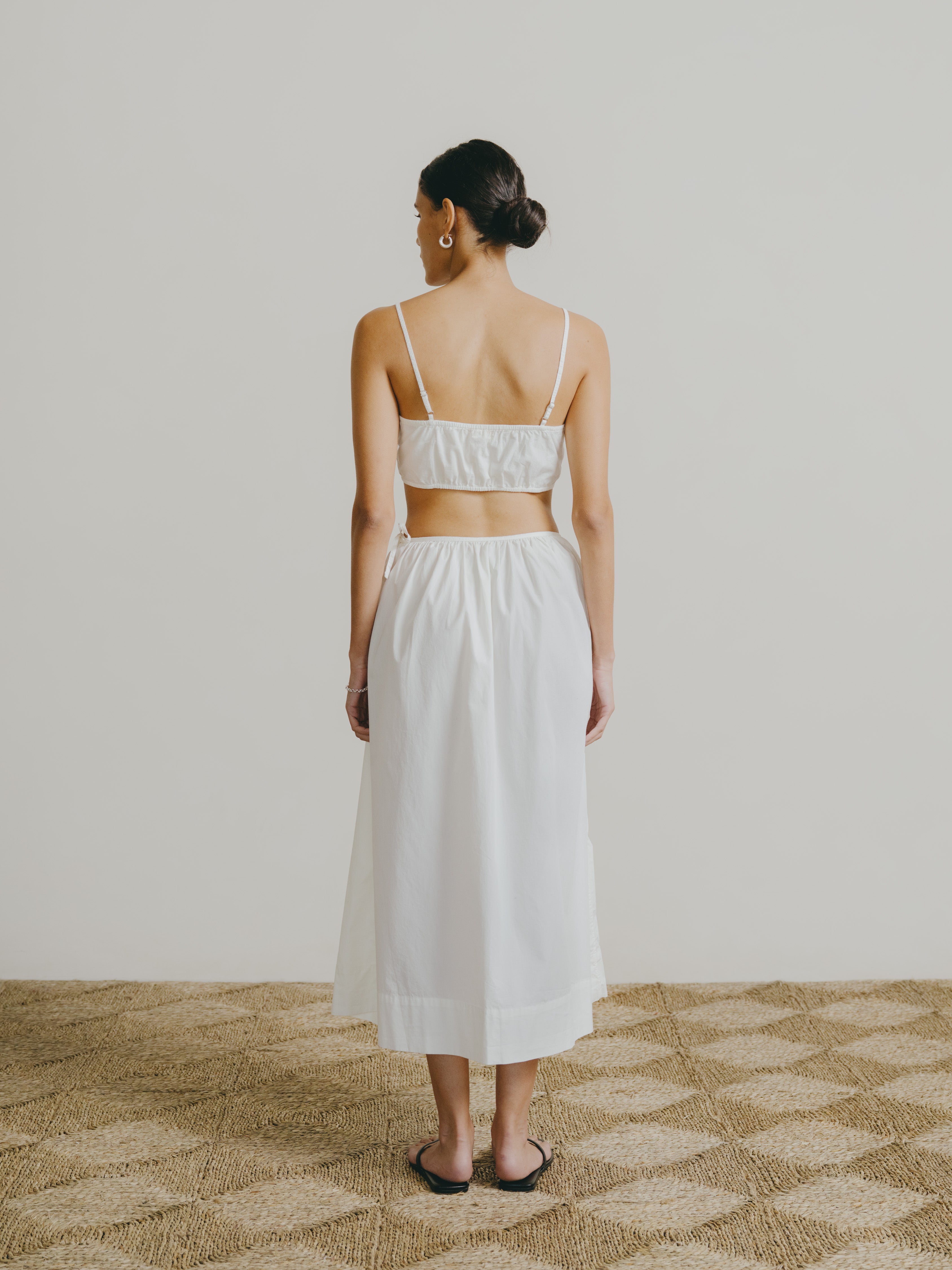 Avita Skirt, Organic Poplin, Natural