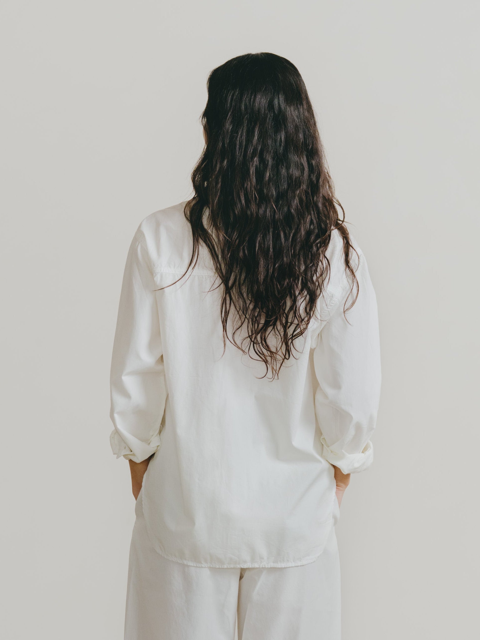 Marcie Shirt, Organic Poplin, Natural
