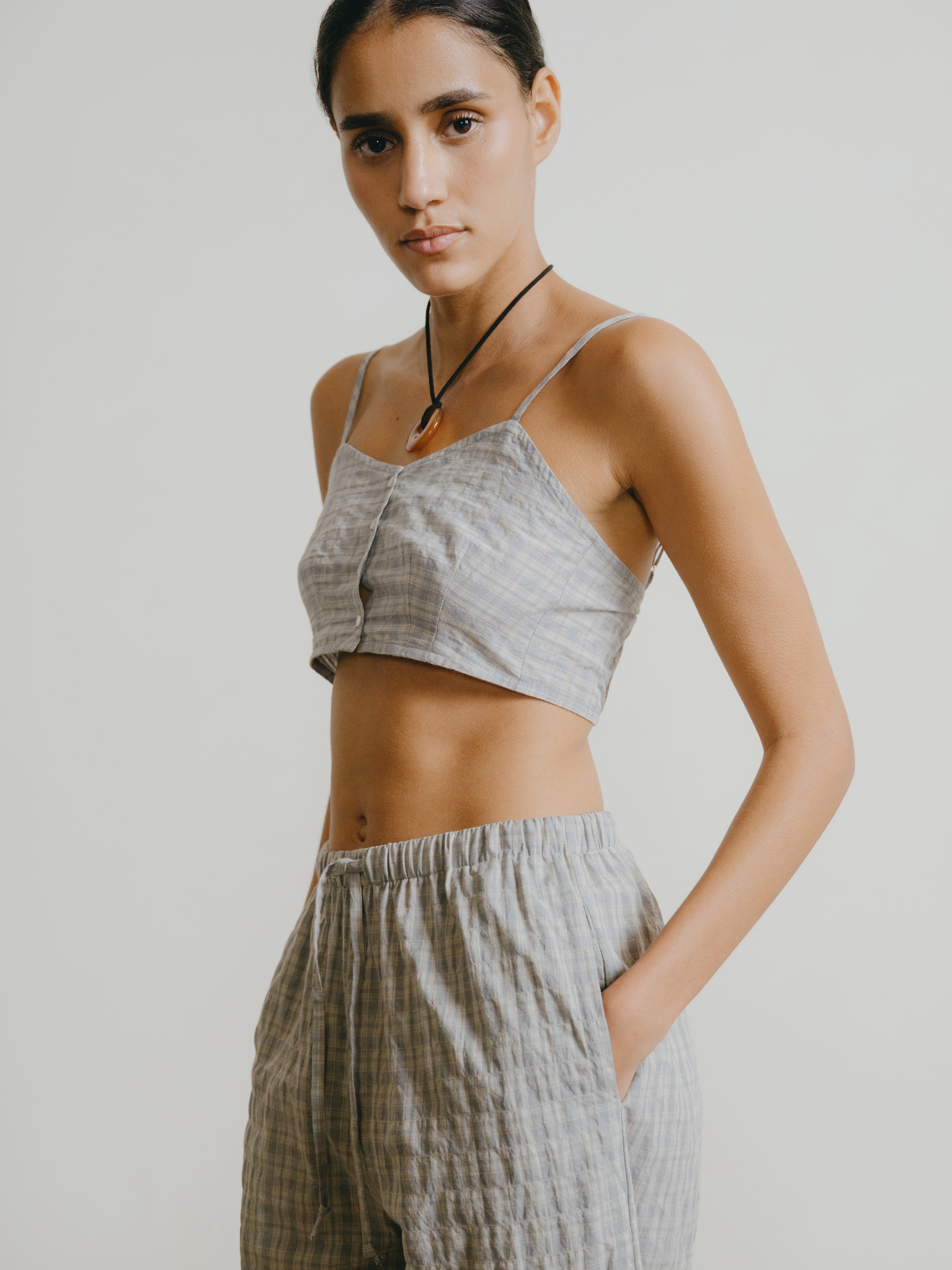 Maeve Top, Japanese Organic Cotton, Picnic