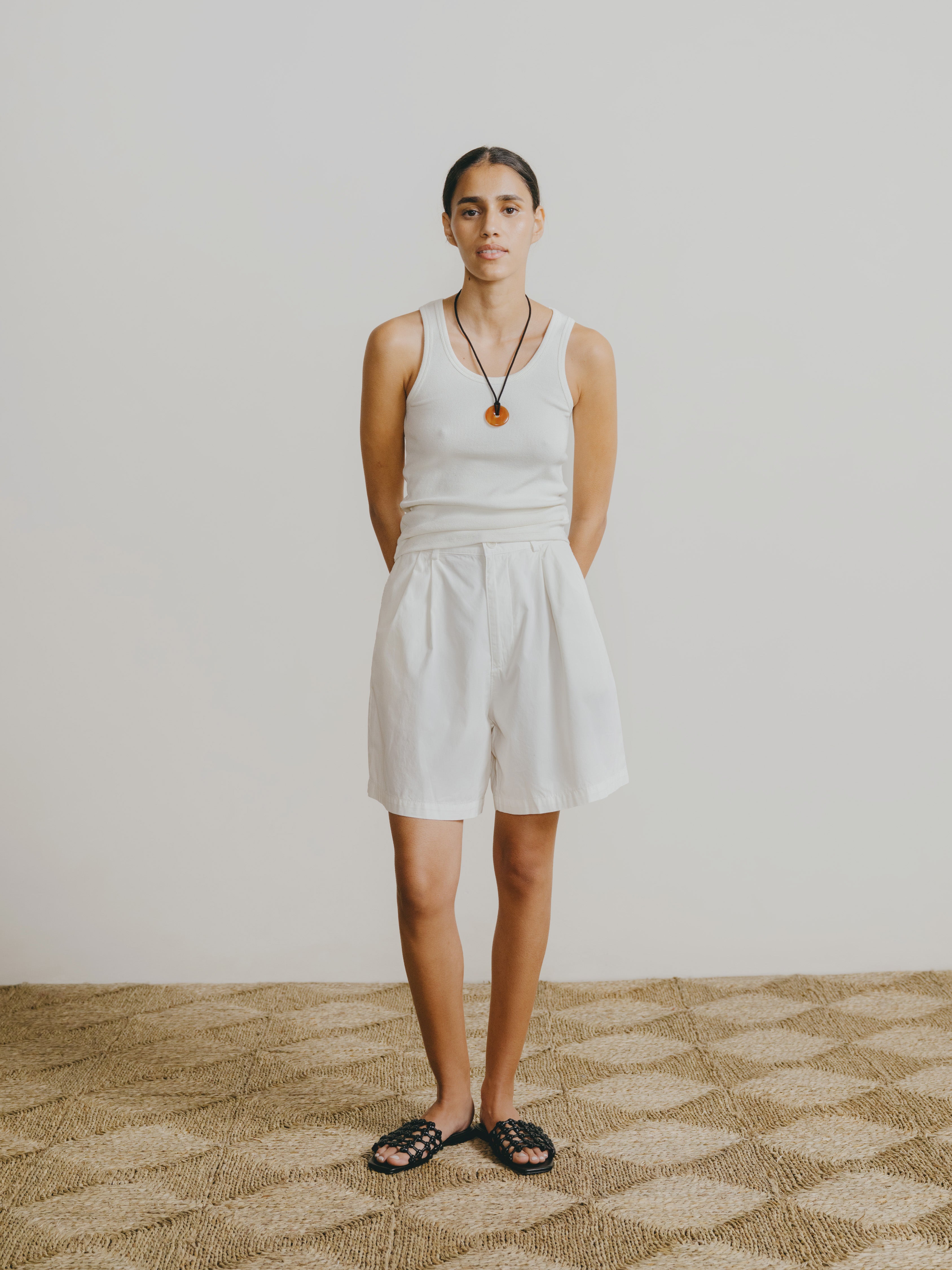 Pfeiffer Short, Organic Poplin, Natural