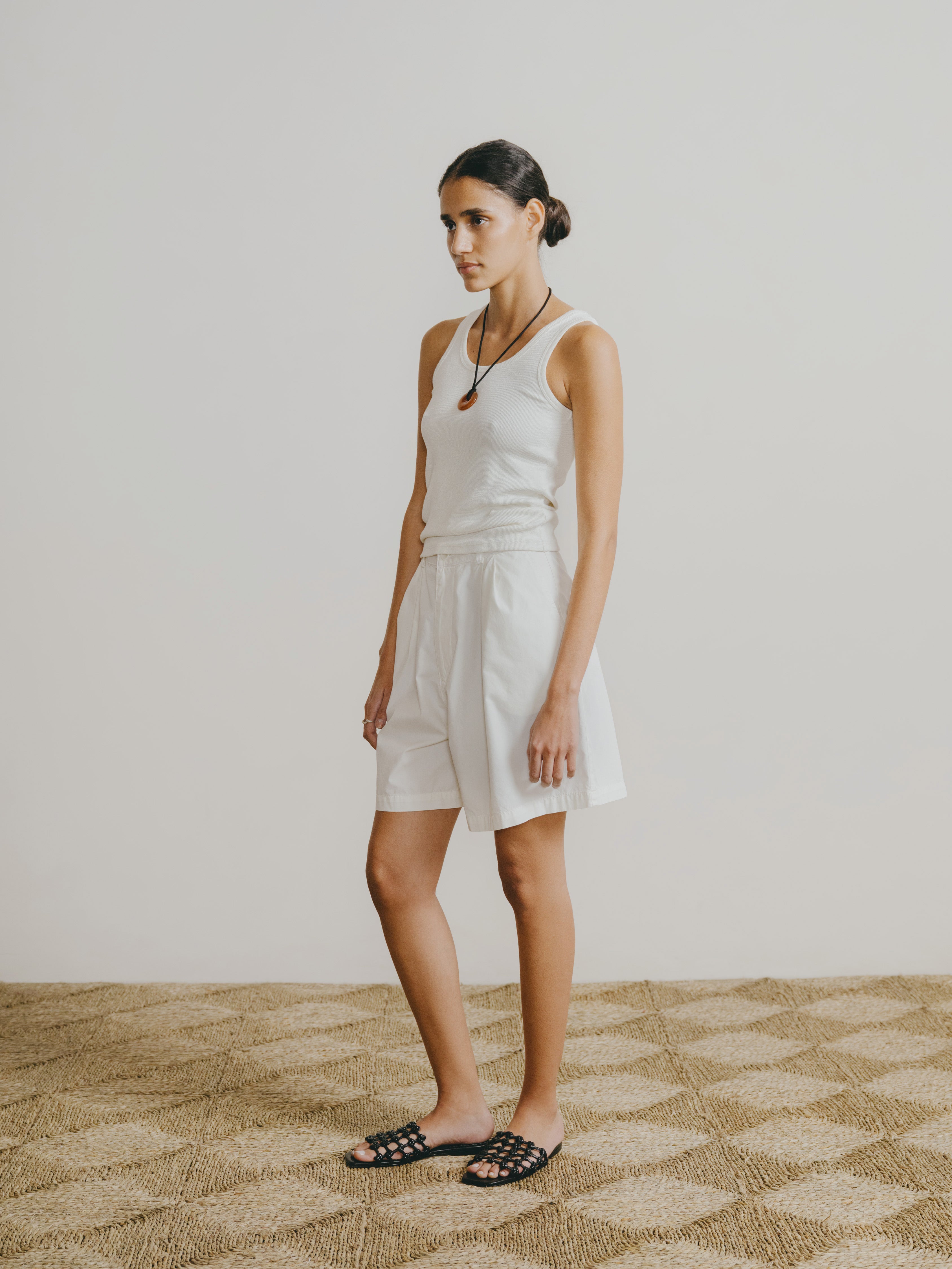 Pfeiffer Short, Organic Poplin, Natural