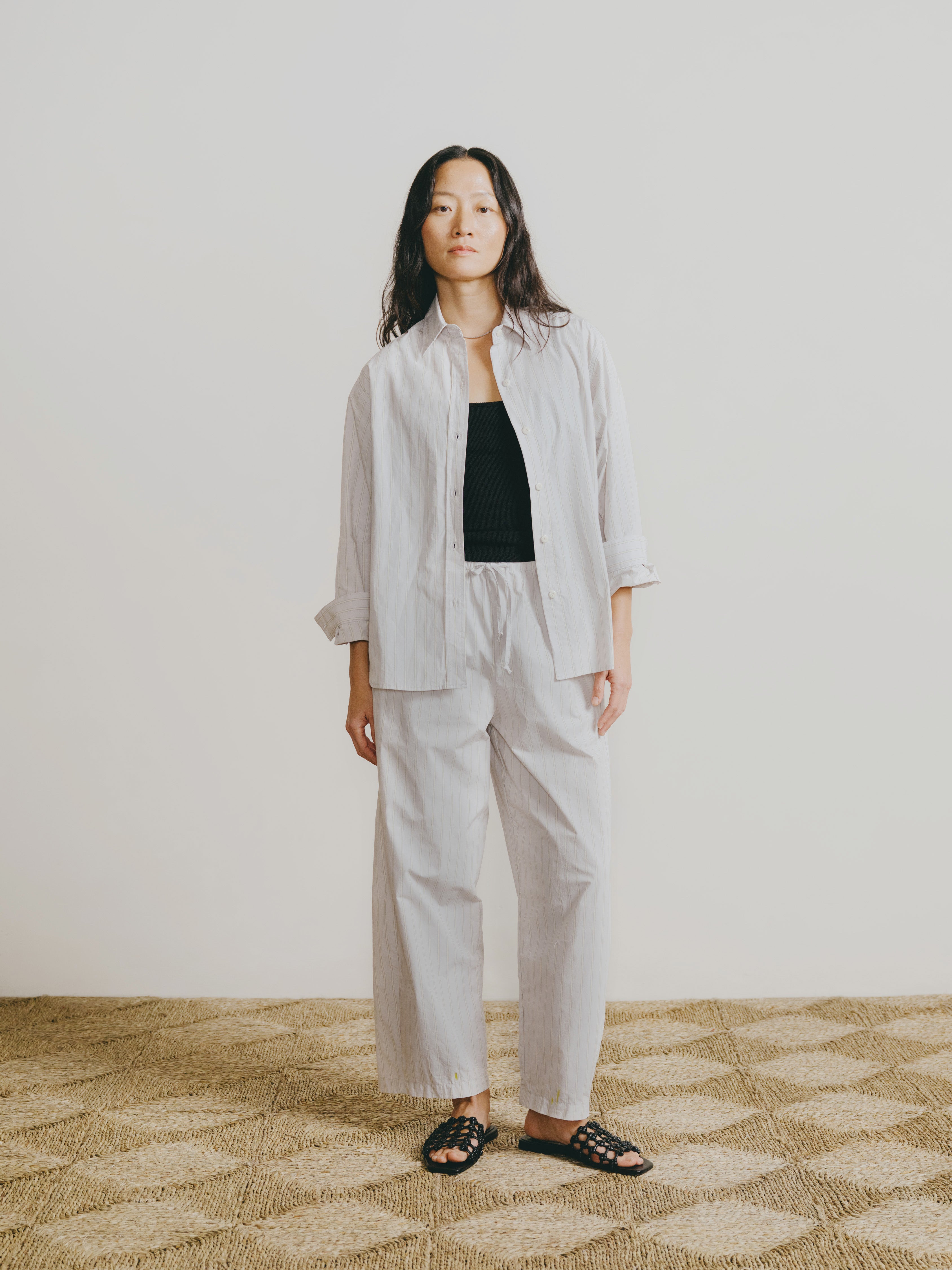 Marcie Shirt, Japanese Organic Cotton, Isla Stripe