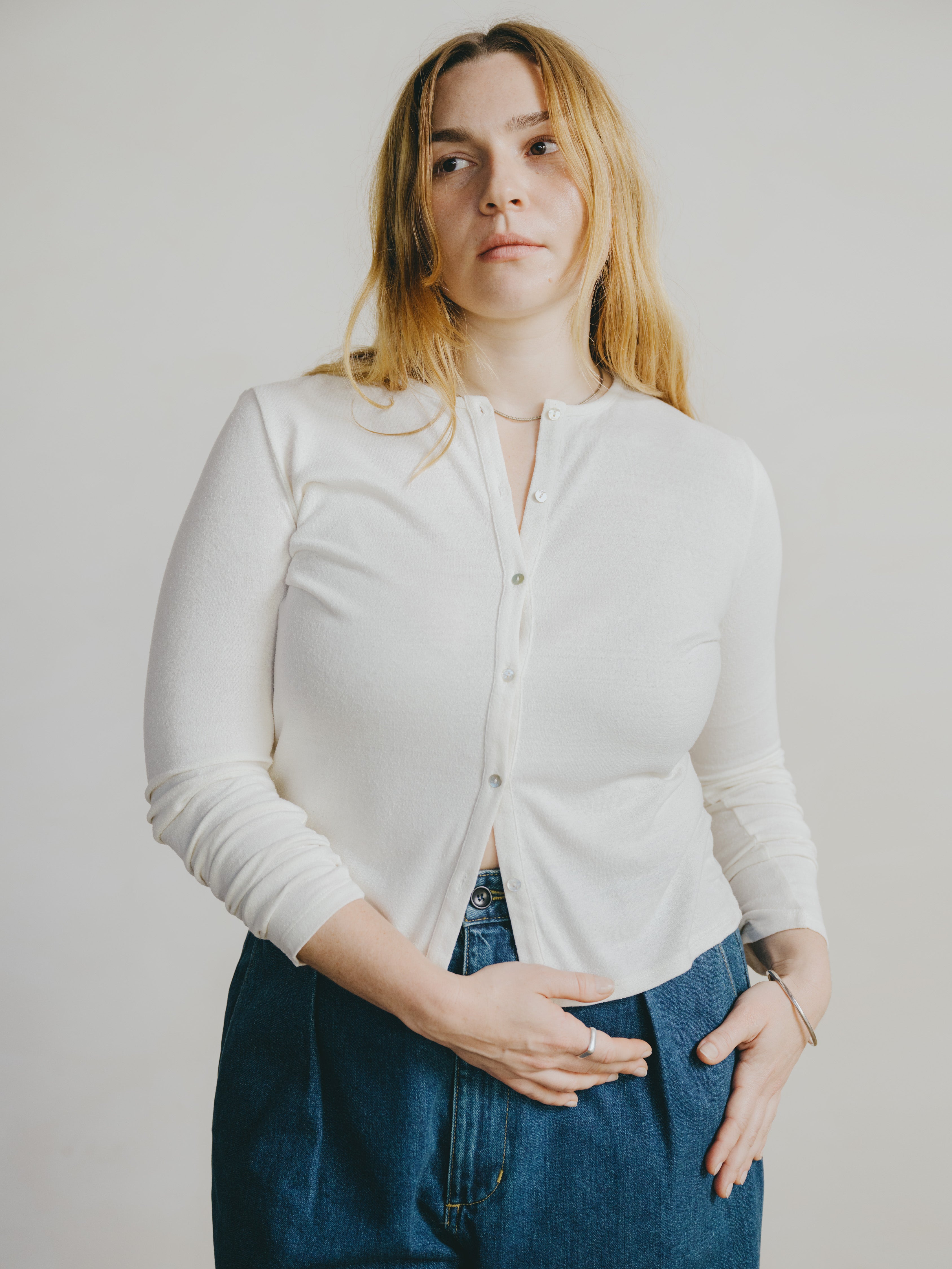 Ryan Cardi, Regen Silk Noil Jersey, Natural