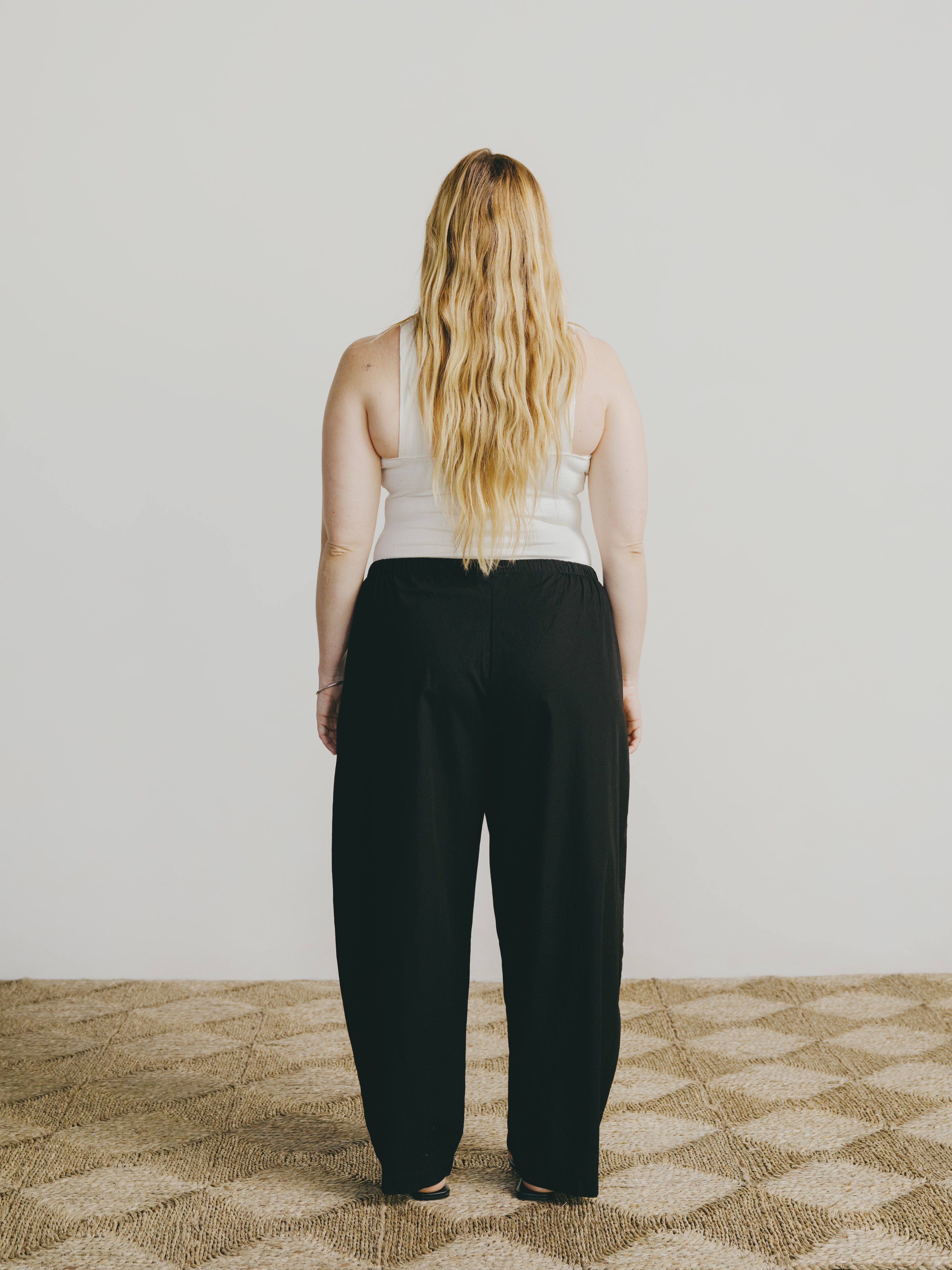 All Day Pant, Organic Poplin, Black