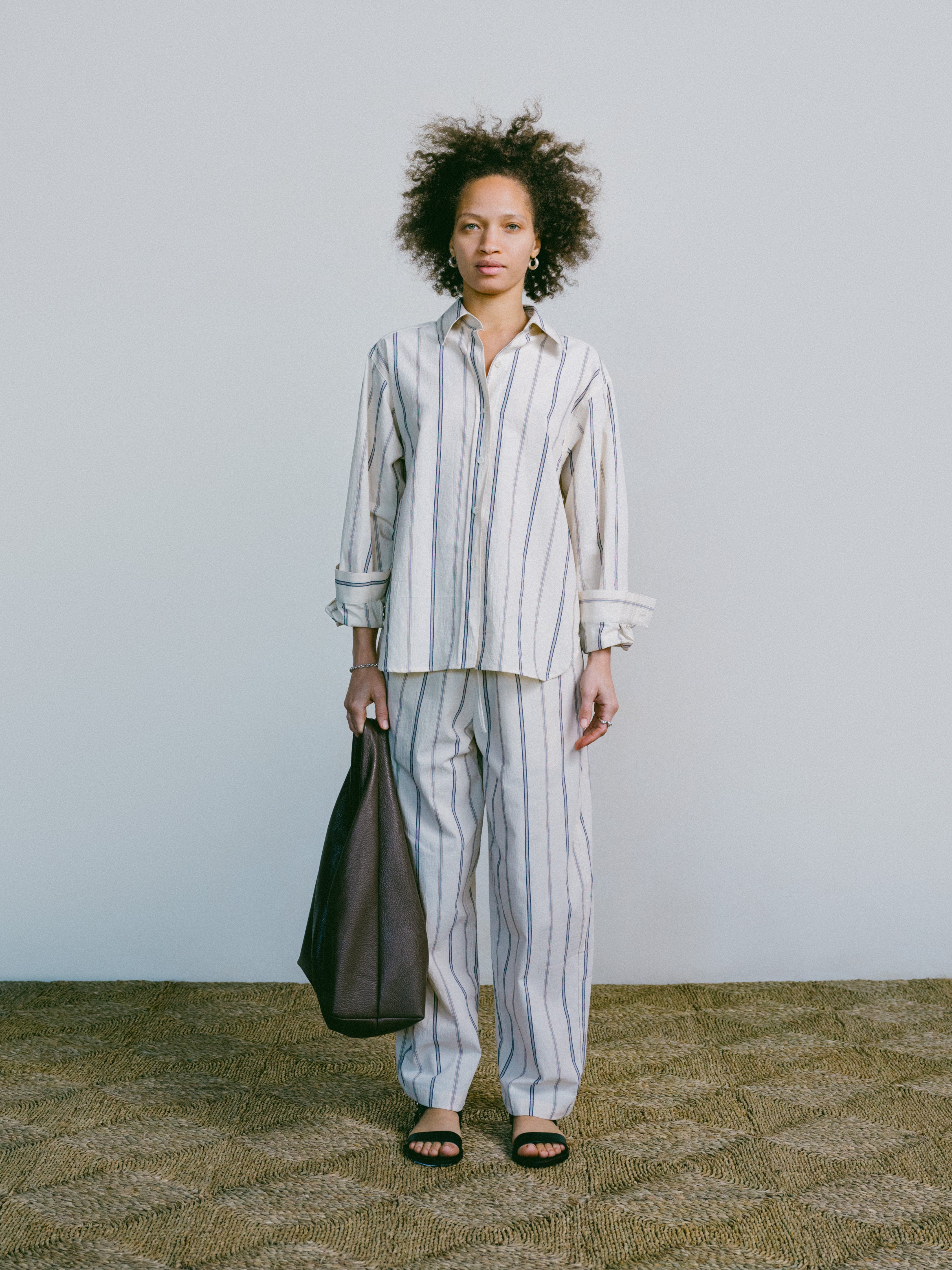 All Day Pant, Organic Japanese Cotton, Hampton Stripe