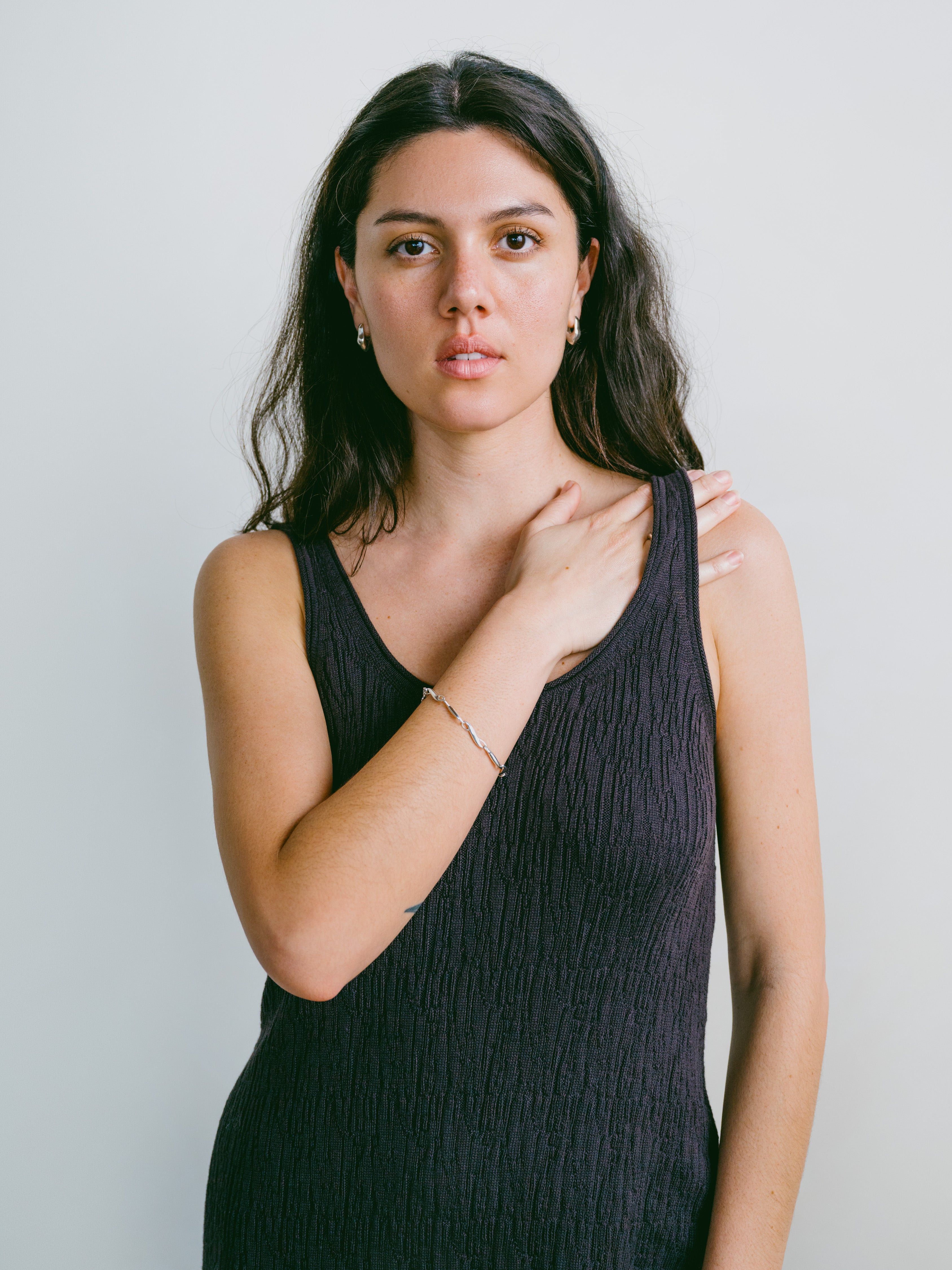 Elaina Dress, Organic Cotton Viscose, Soft Black