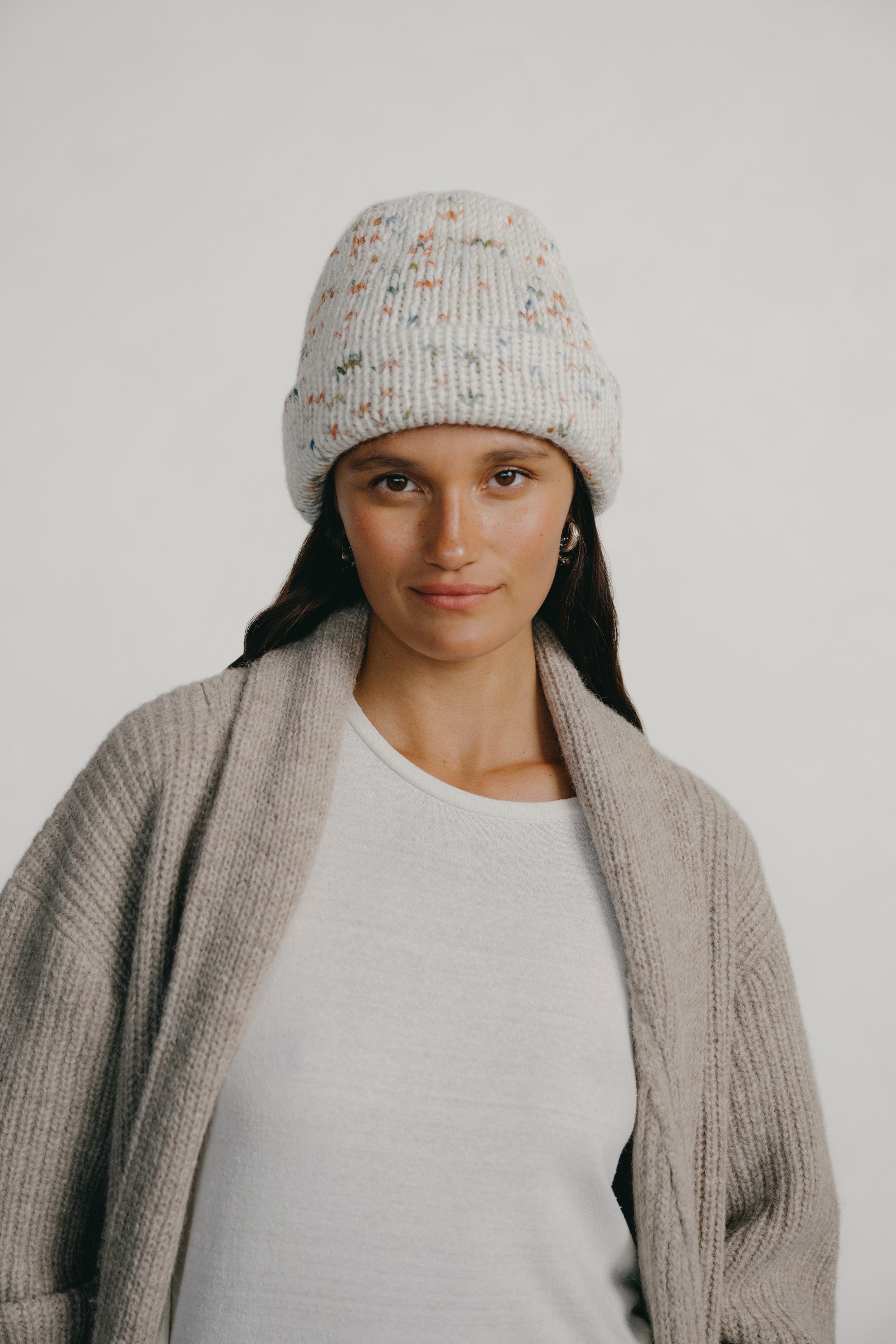 (Imperfect) Sierra Beanie, Alpaca Wool, Aurora