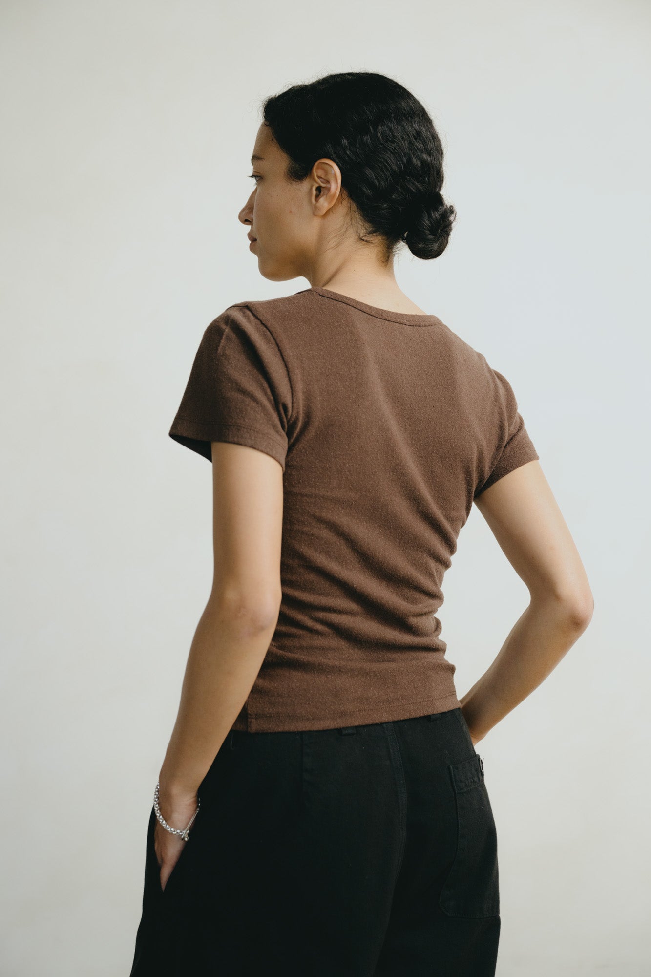 Baby Tee, Regen Silk Noil Jersey, Manzanita