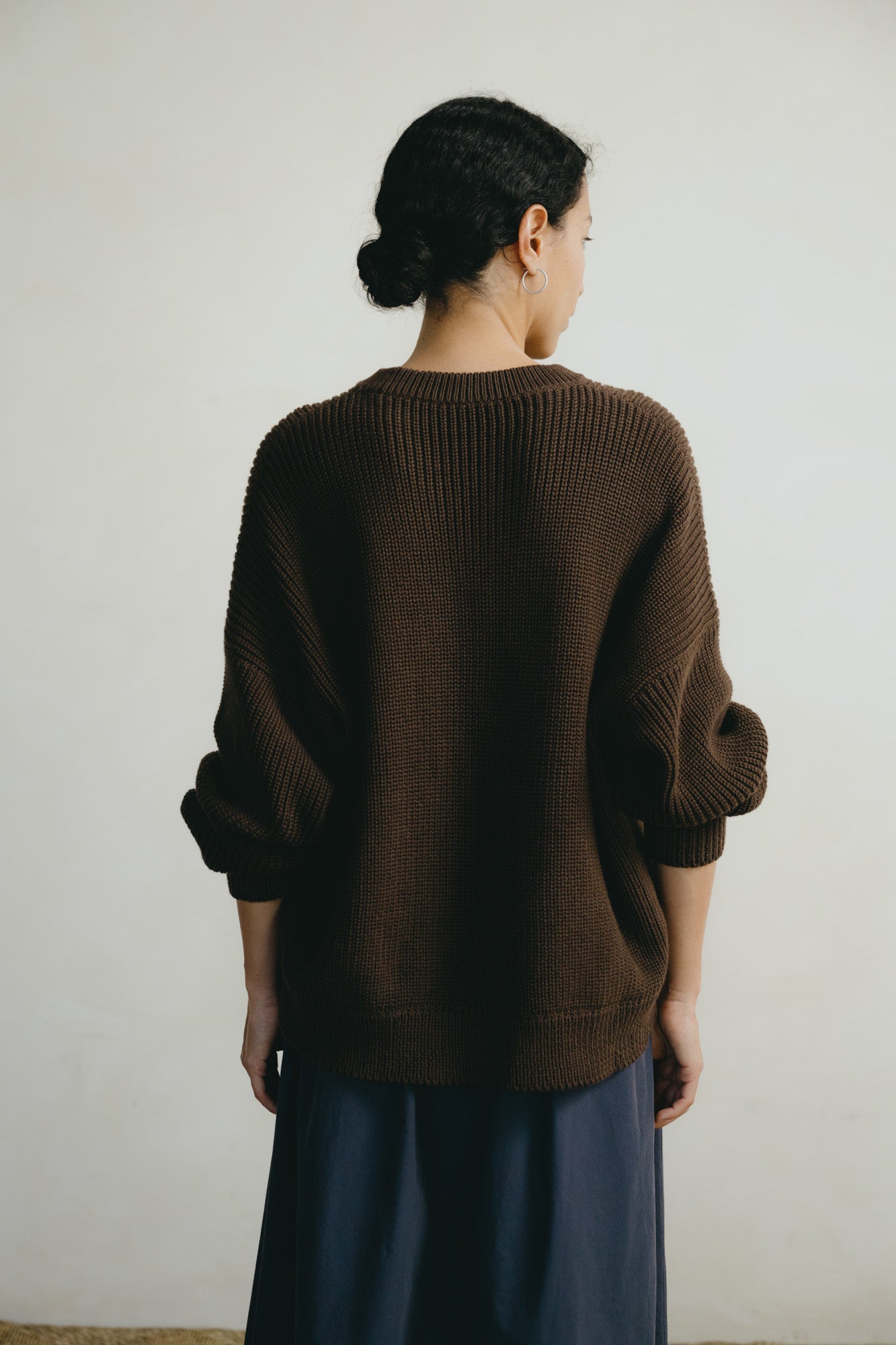 Chleo Crew, Organic Cotton, Chocolate