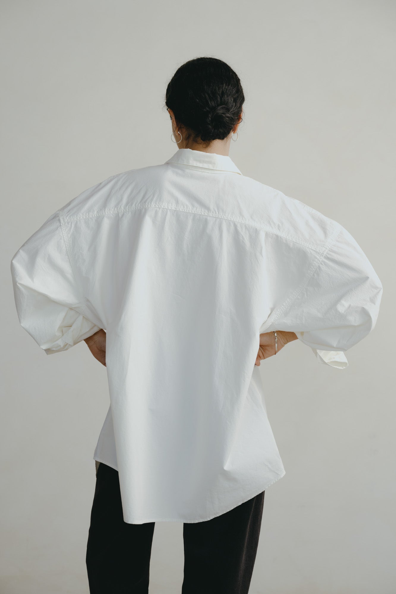 Rita Shirt, Organic Compact Poplin, Natural