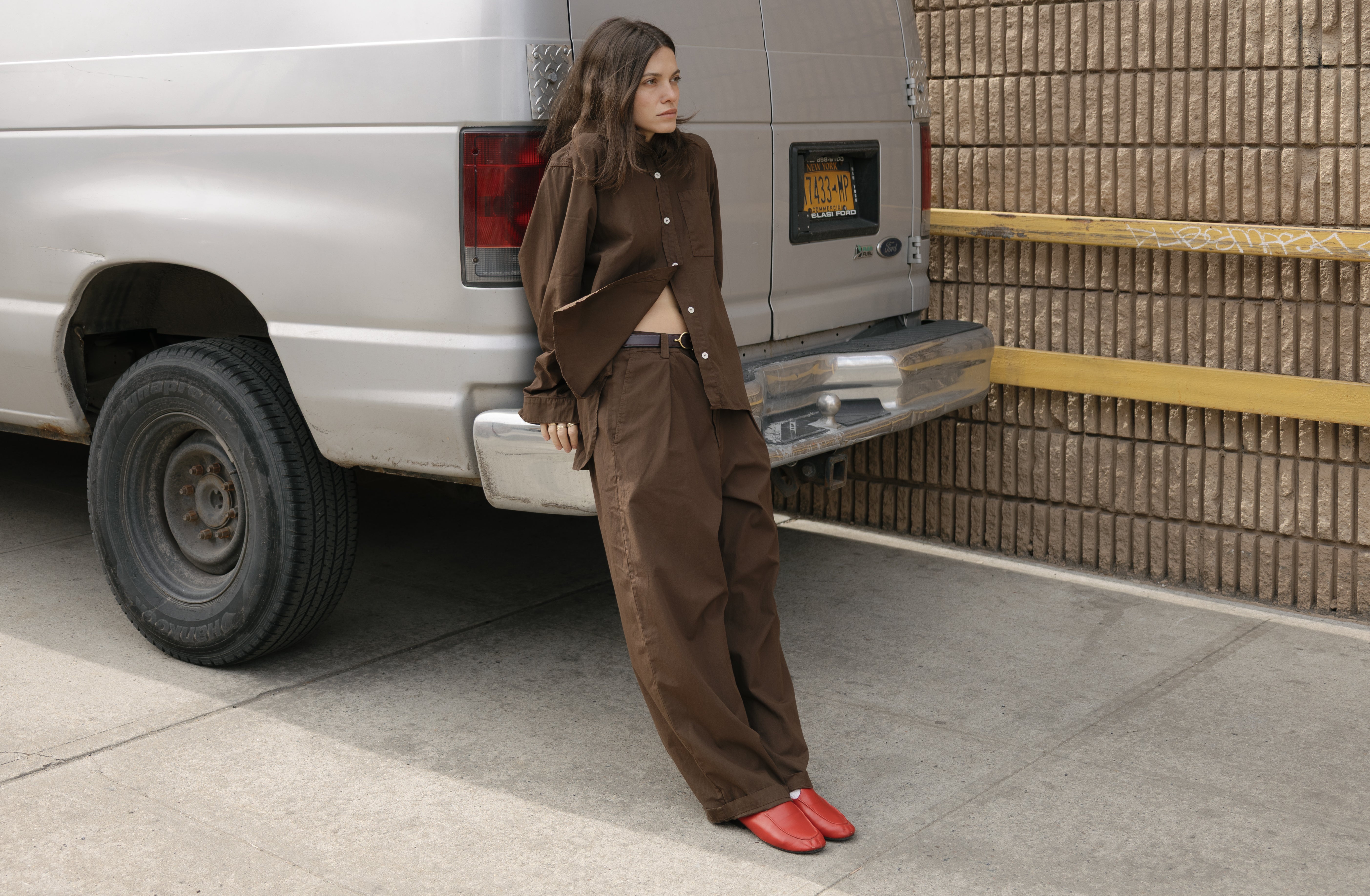 Marcie Shirt, Organic Poplin, Manzanita