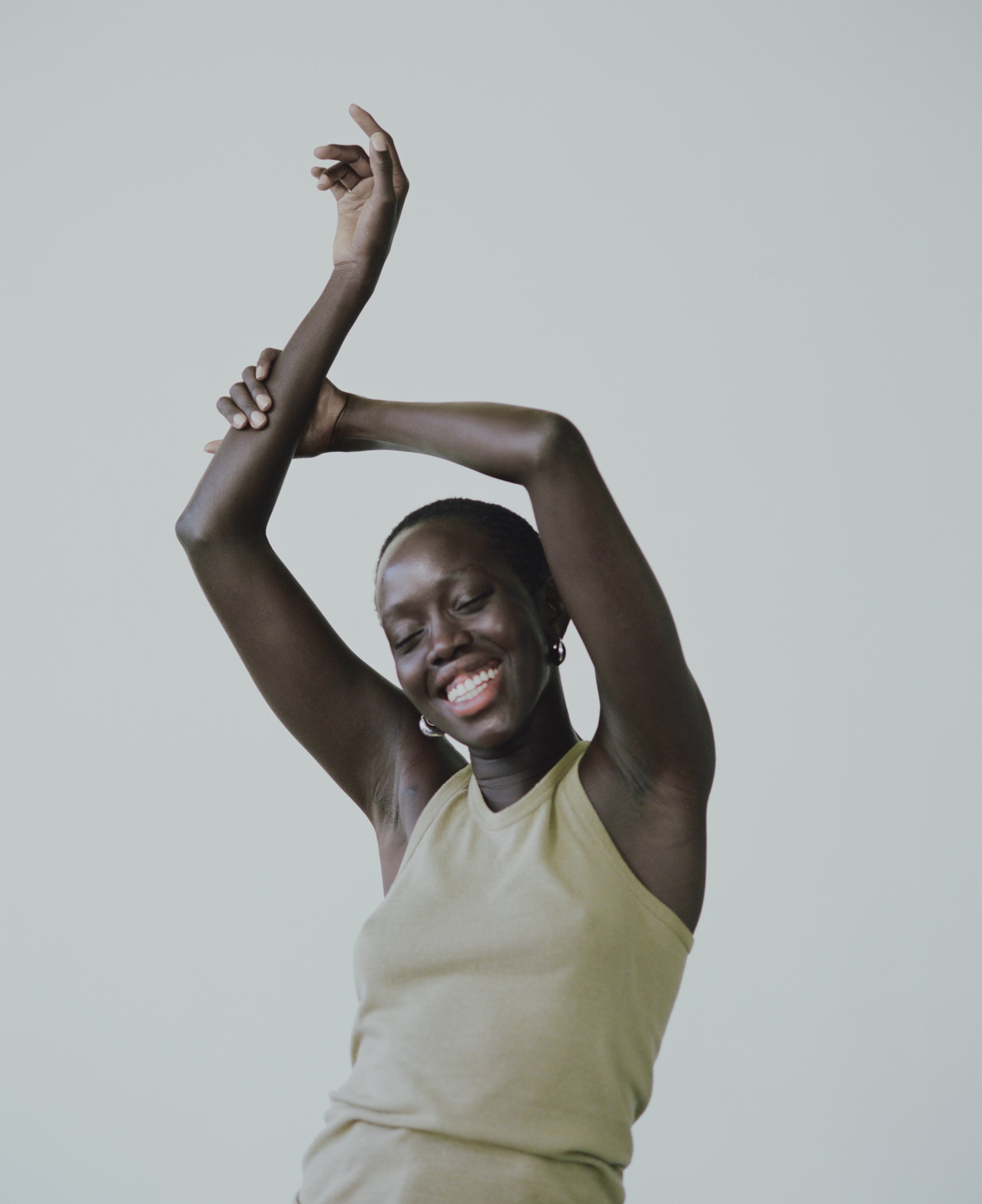 (Imperfect) Boy Tank, Regen Silk Noil Jersey, Sage