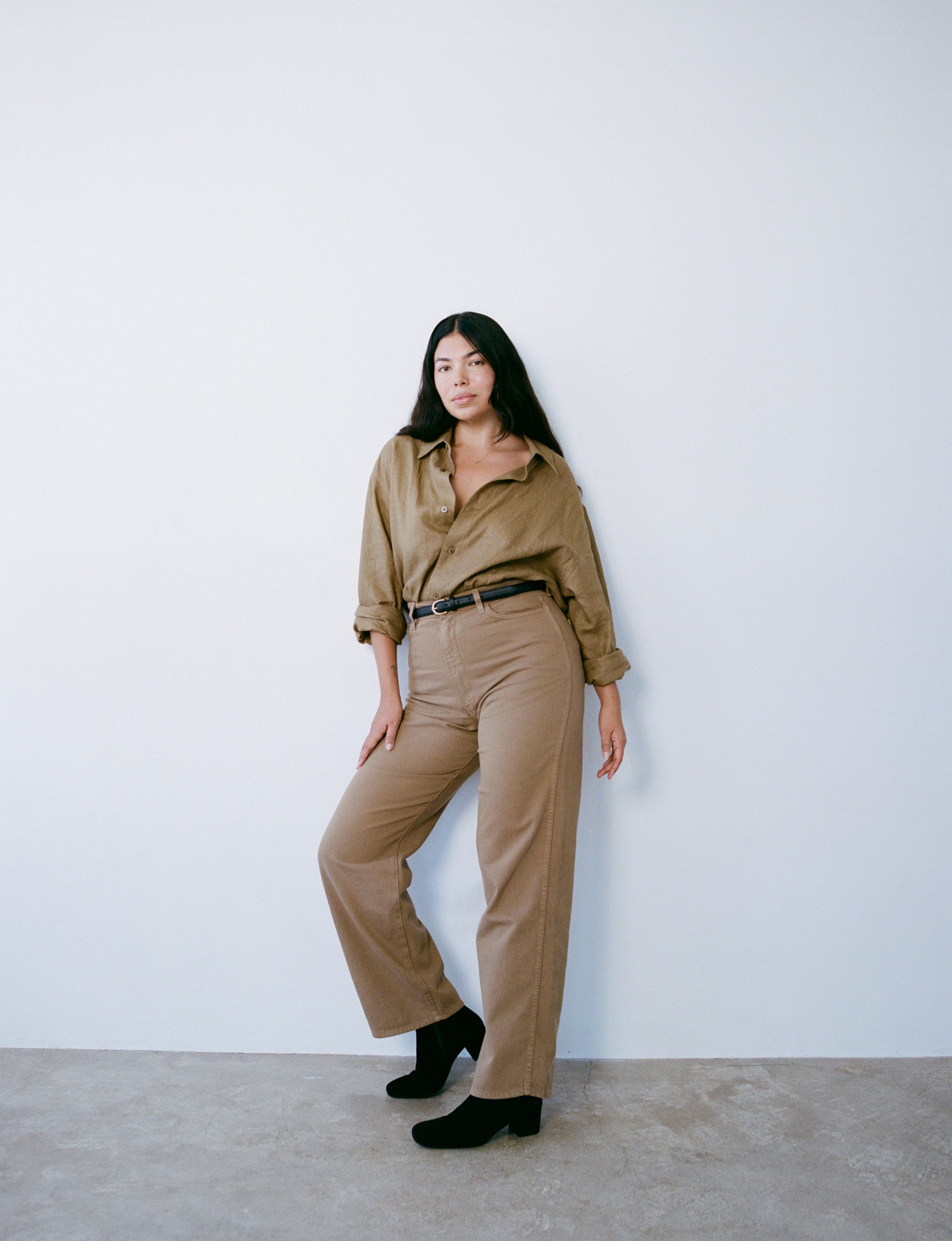 (Imperfect) Vija Shirt, Linen, Khaki