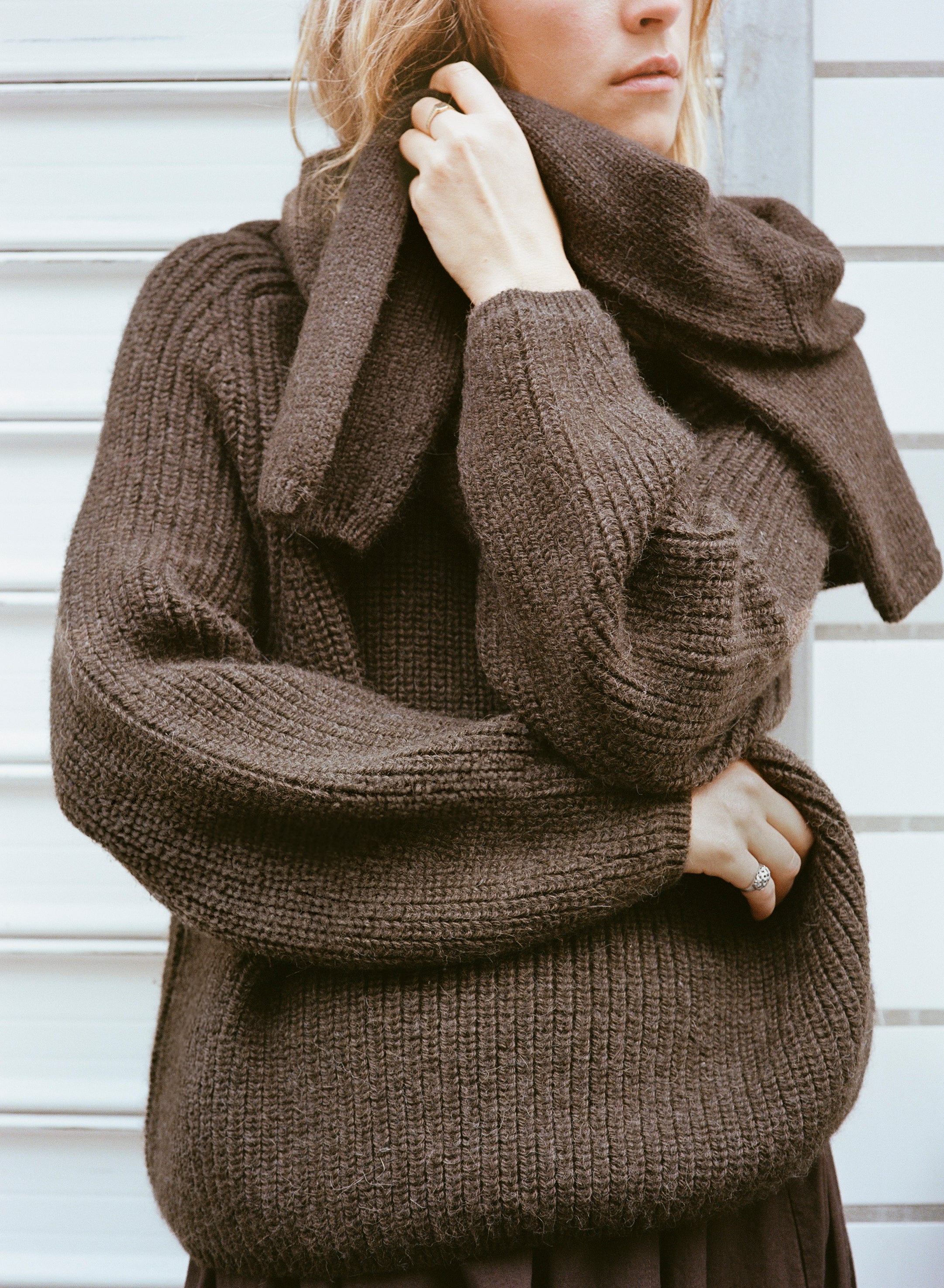 Elia Crew, Baby Alpaca, Walnut