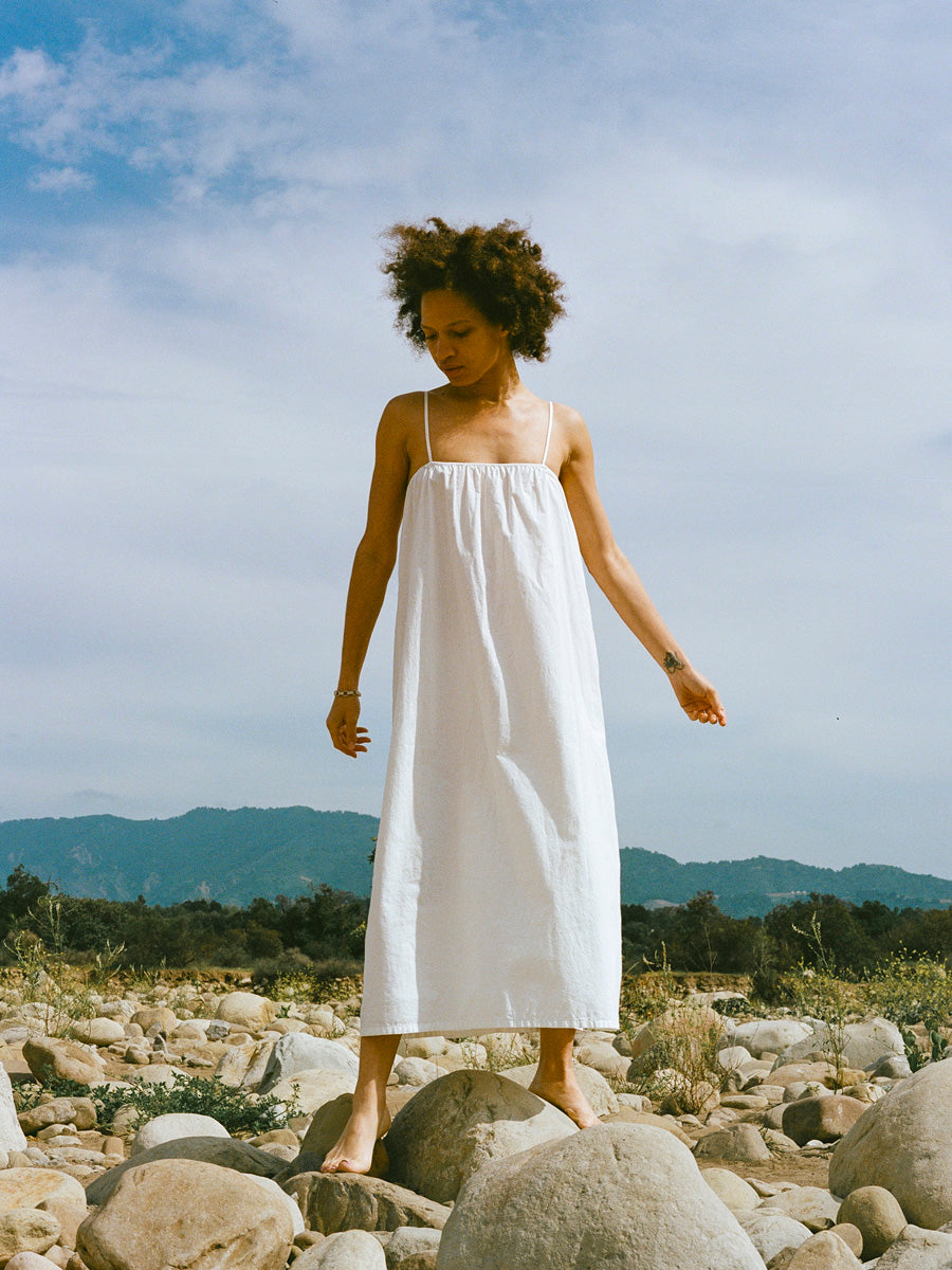 Marta Dress, Organic Batiste, Natural
