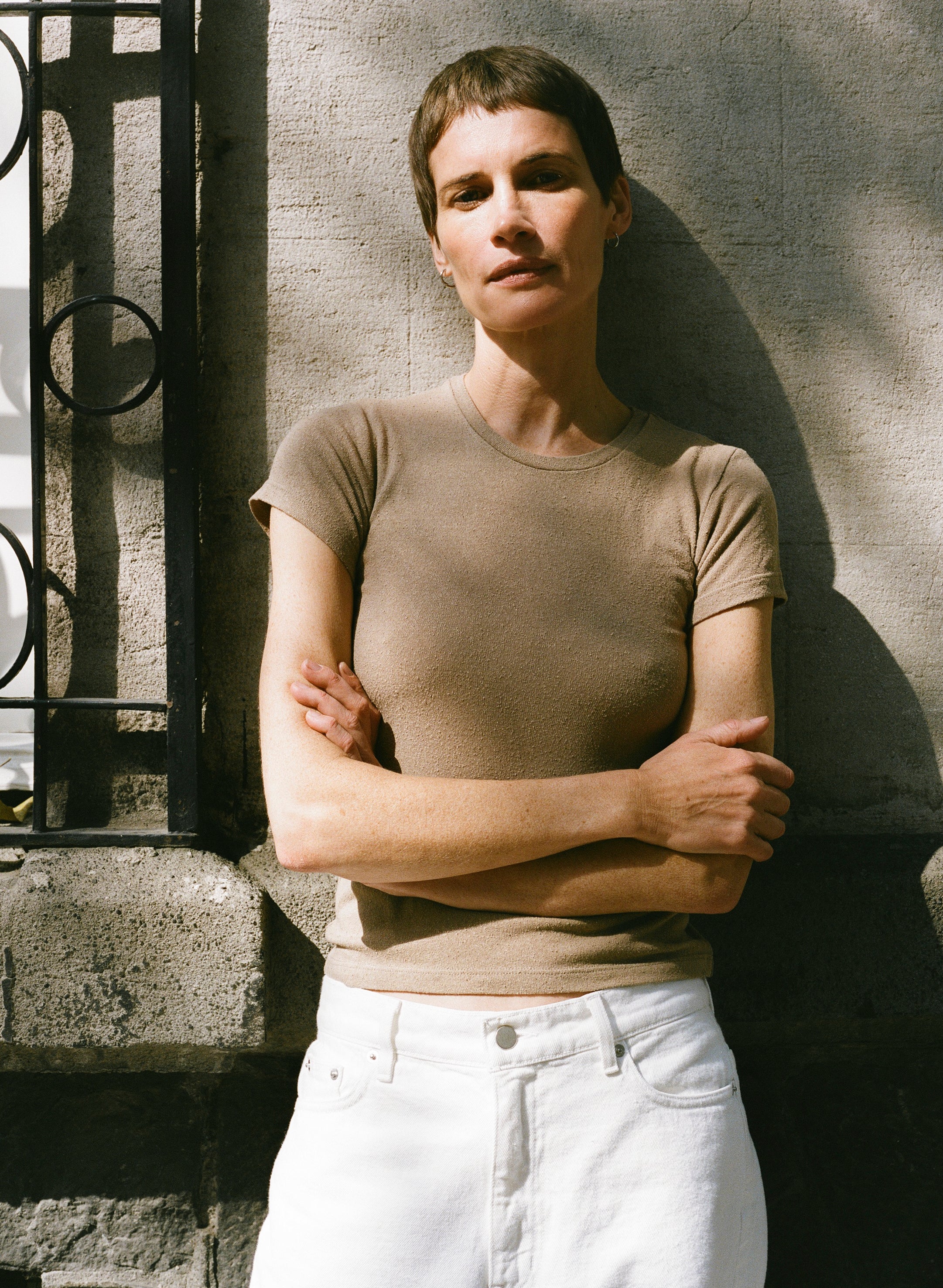 Classic Tee, Regen Silk Noil Jersey, Tea