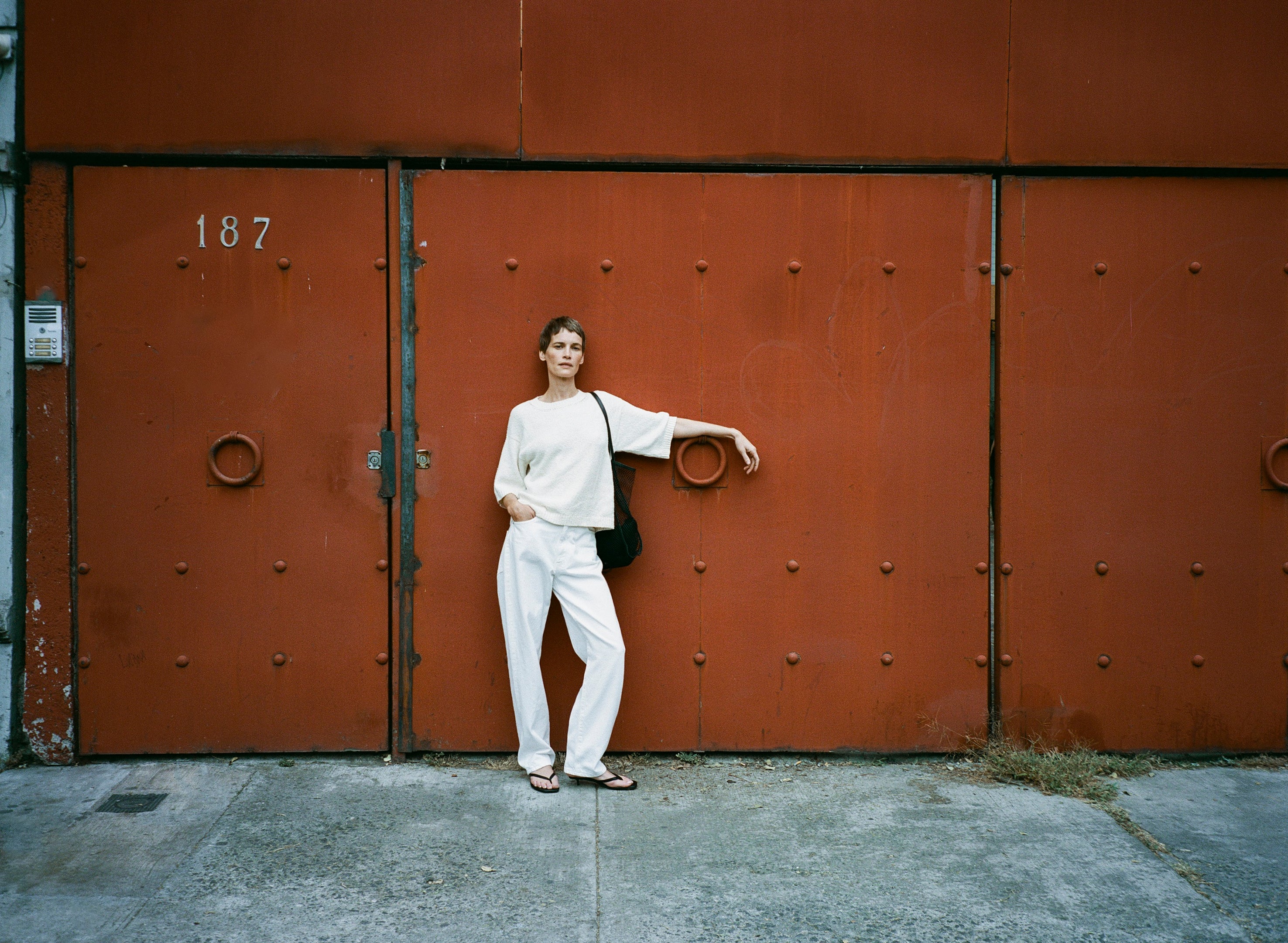 Otis Top, Organic Cotton Bouclé, Ecru