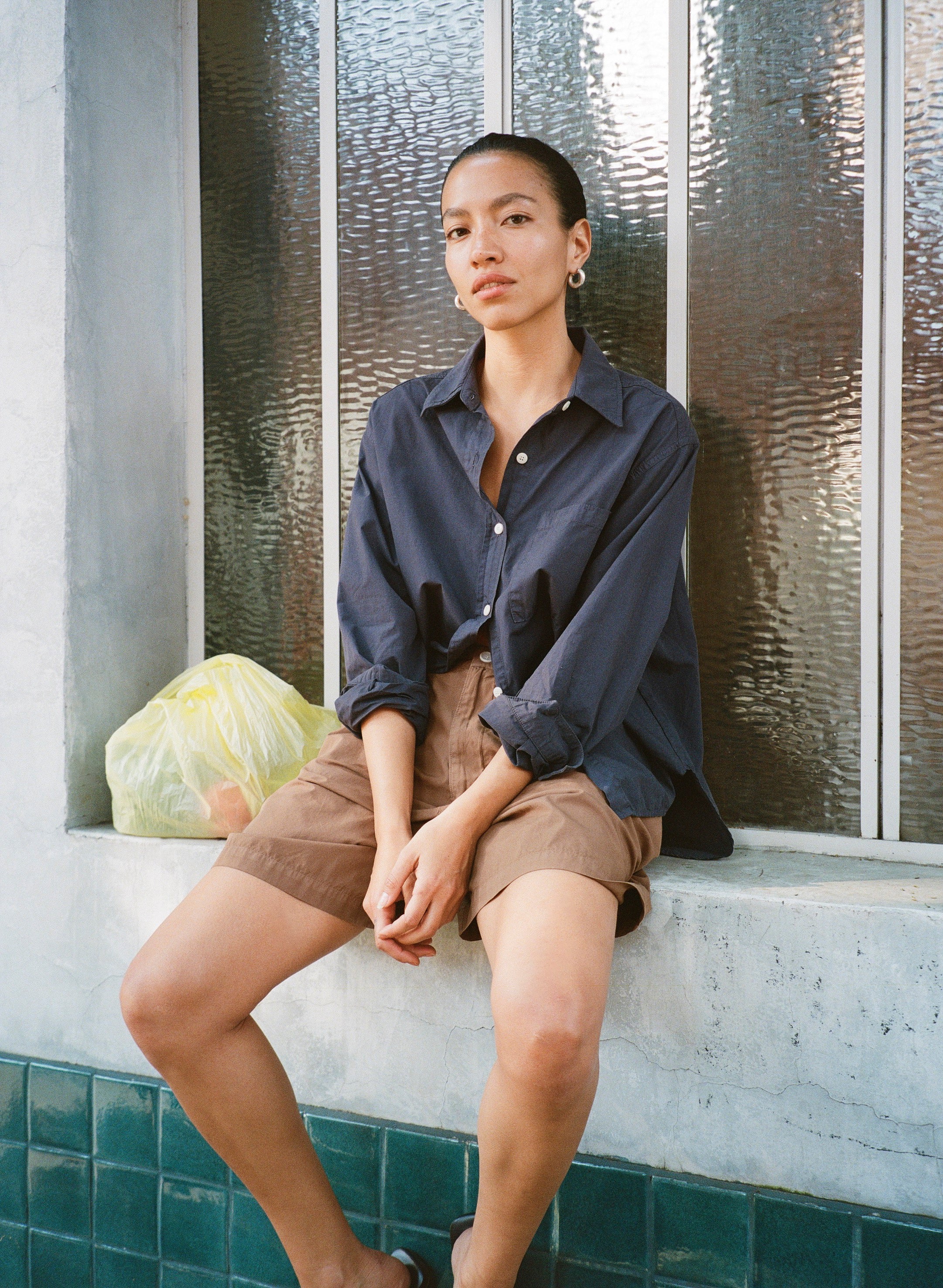 Pfeiffer Short, Organic Poplin, Clay