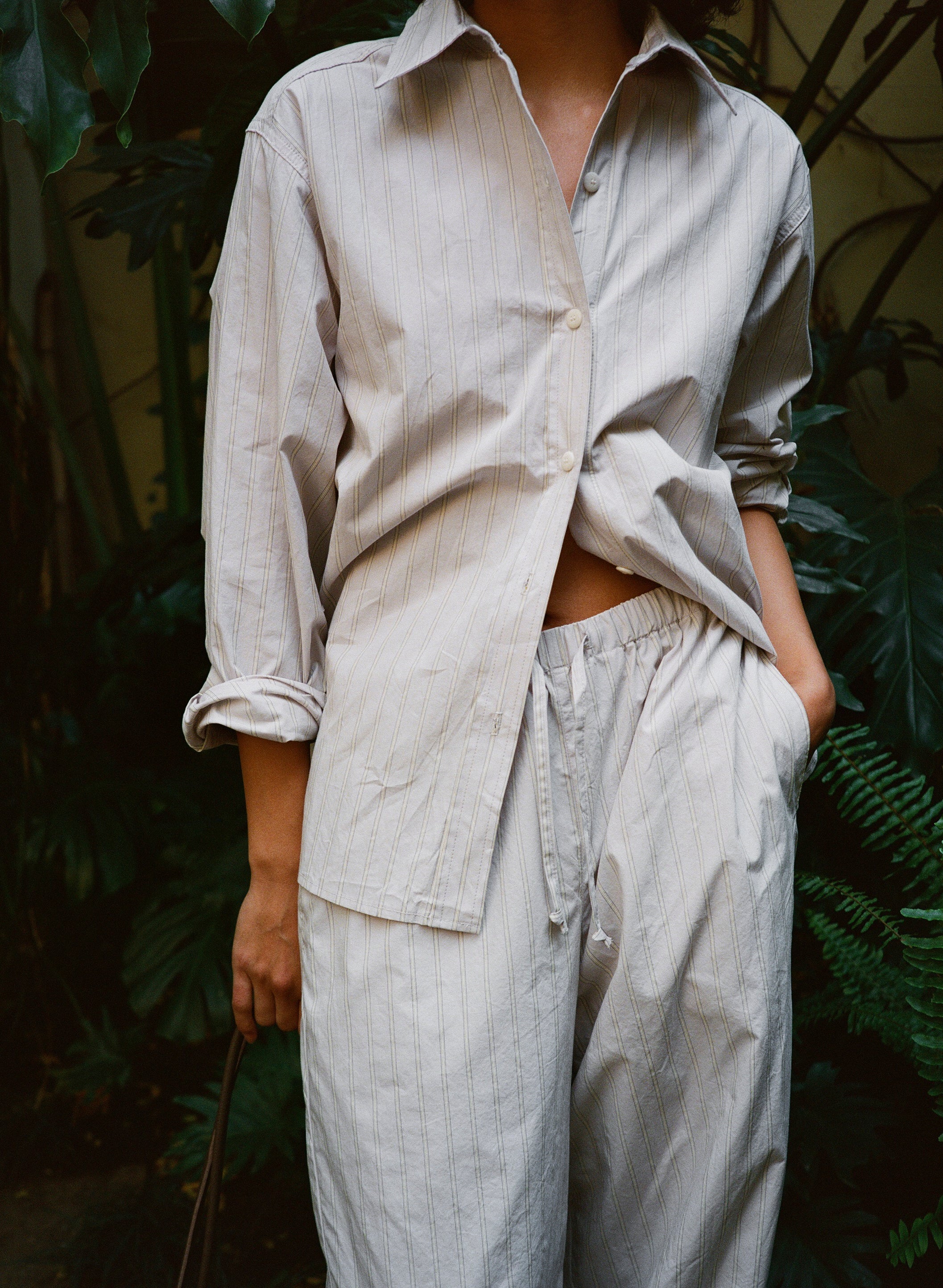 All Day Pant, Japanese Organic Cotton, Isla Stripe