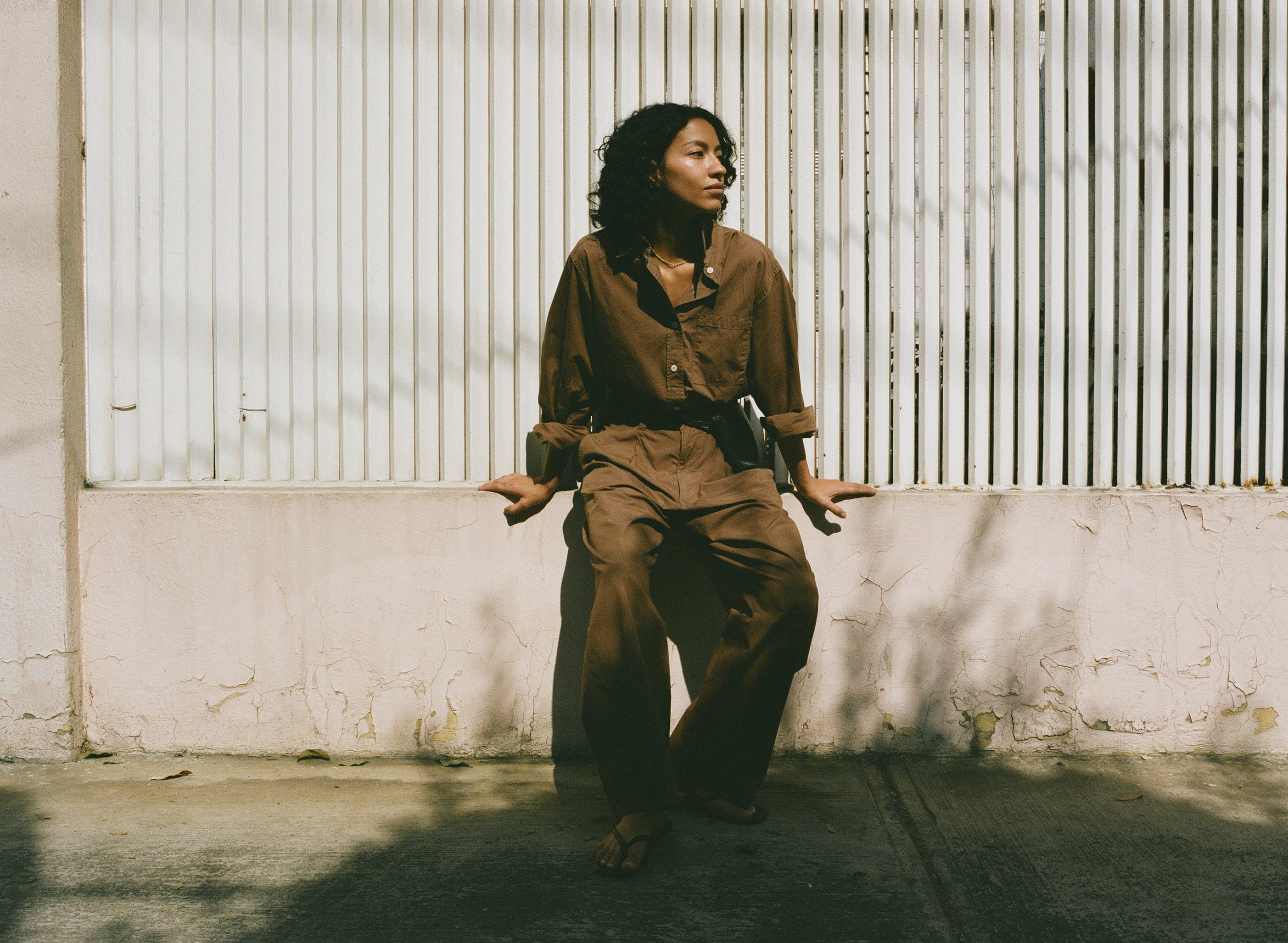 Marcie Shirt, Organic Poplin, Clay