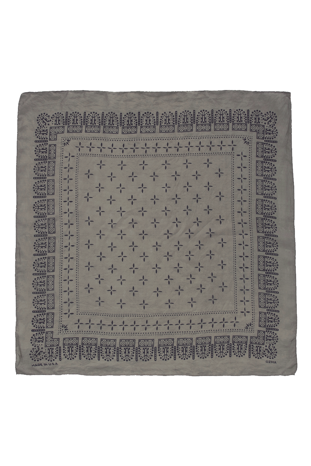 1930s Bandana, Regen Silk, Ash