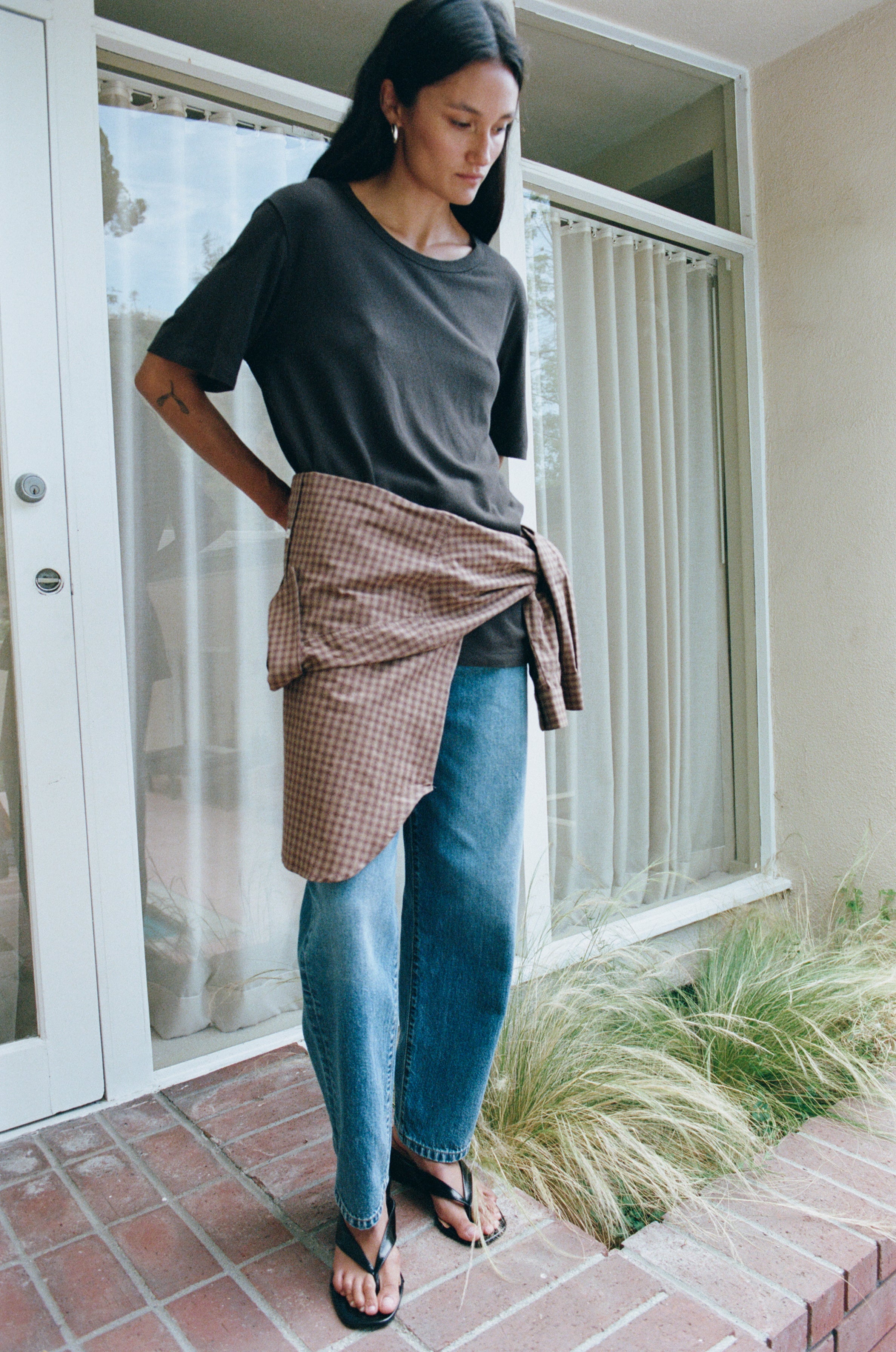 Marcie Shirt, Japanese Organic Cotton, Acid Plaid