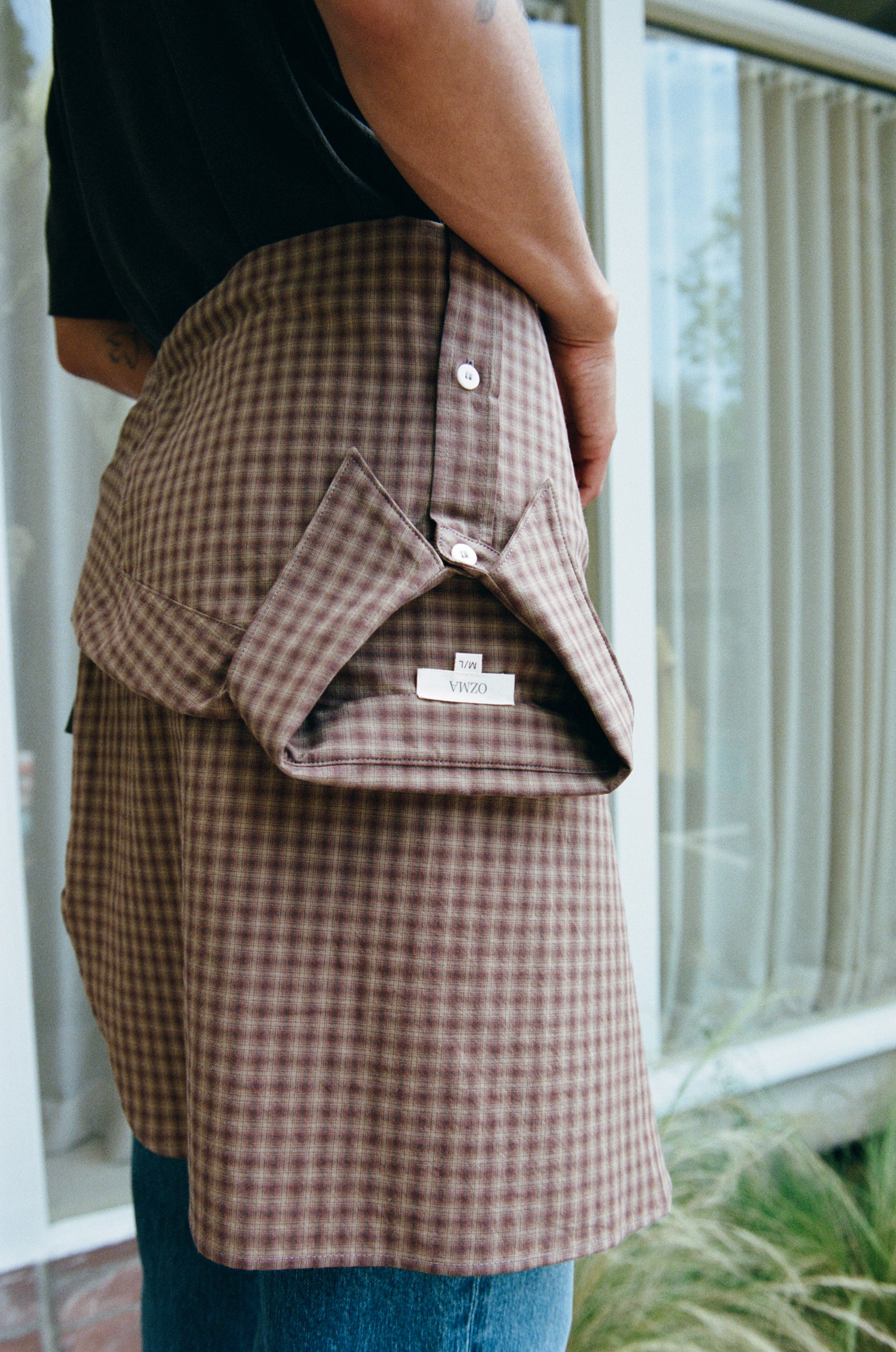 Marcie Shirt, Japanese Organic Cotton, Acid Plaid