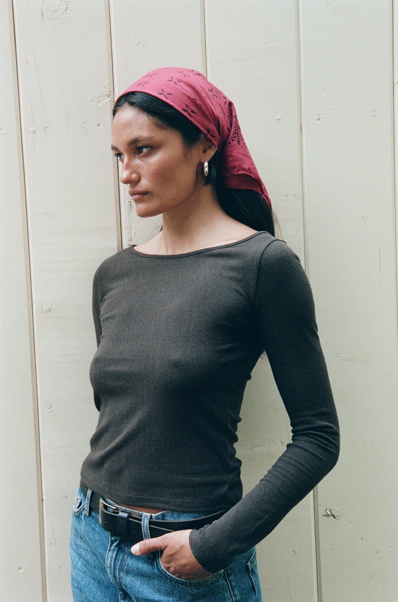 1930s Bandana, Regen Silk, Tomato