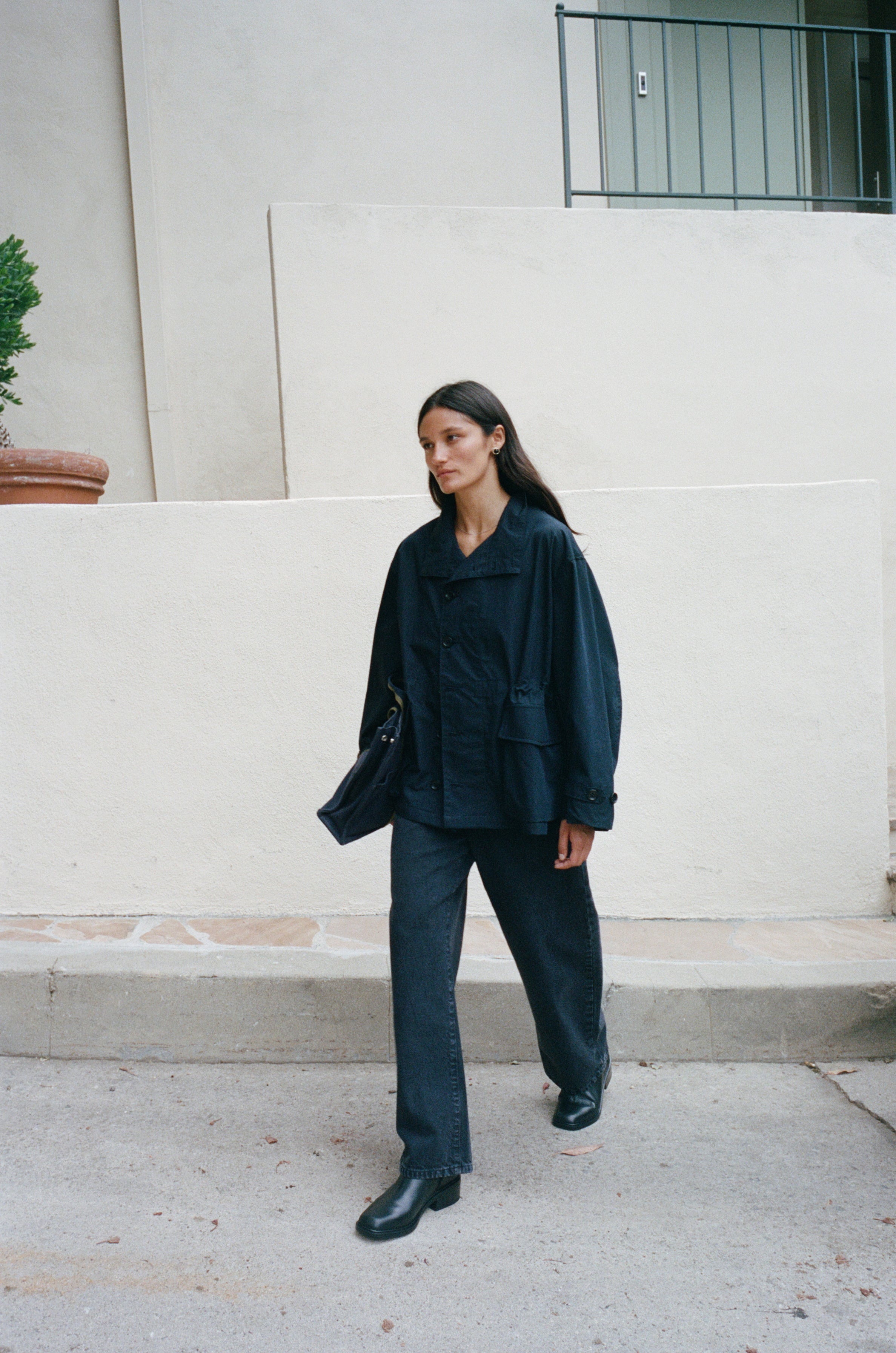 Anorak, Recycled Nylon Gabardine, Navy