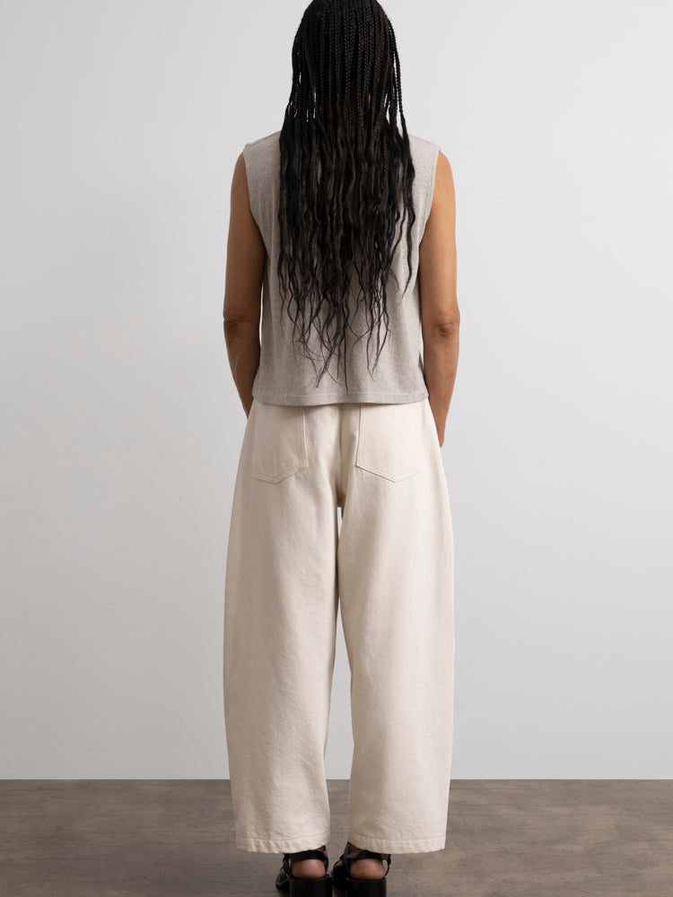 (Imperfect) Muscle Tee, Regen Silk Noil Jersey, Heather Grey