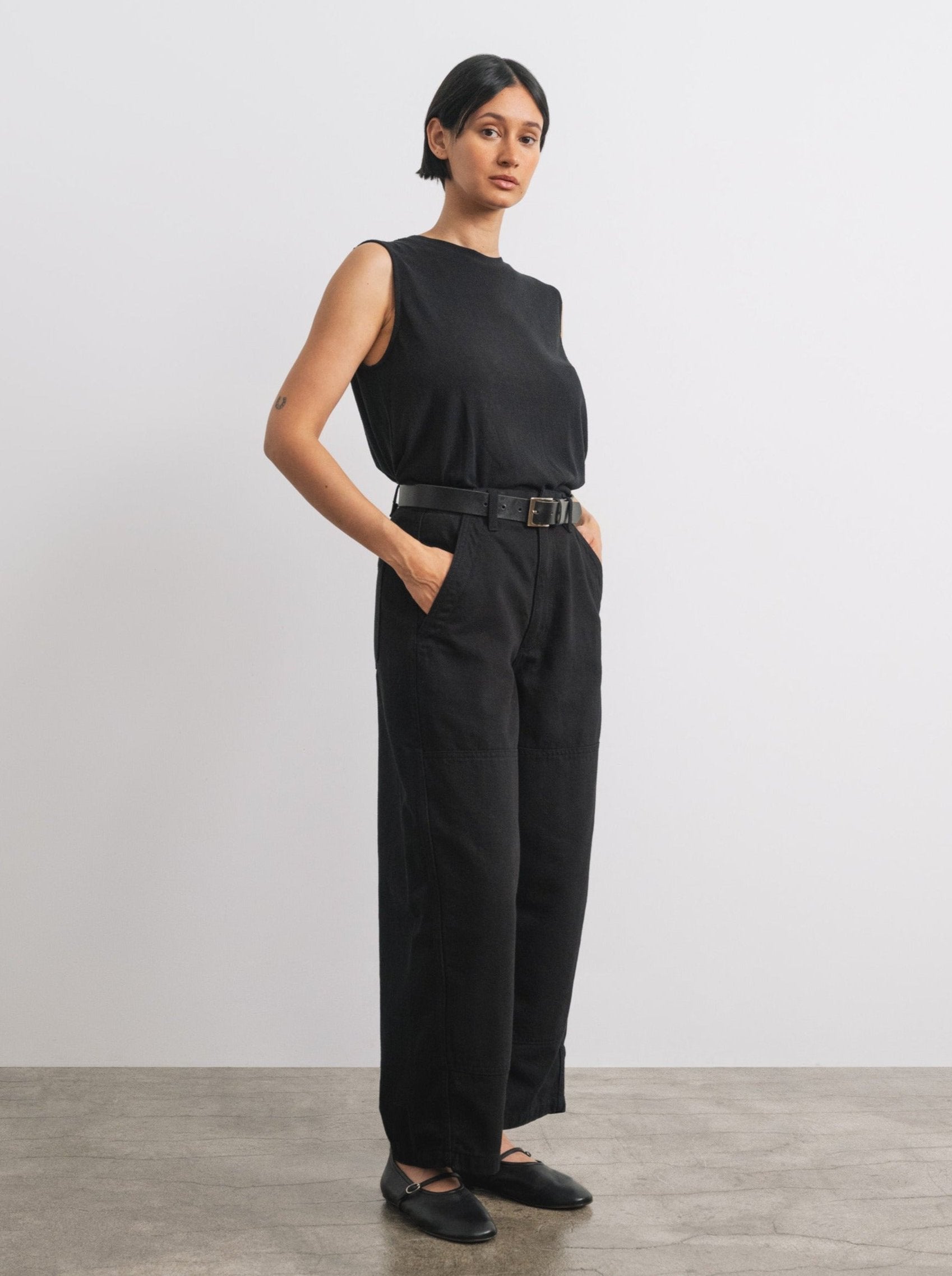 (Imperfect) Jardin Pant, Tencel Bull Denim, Ink Black