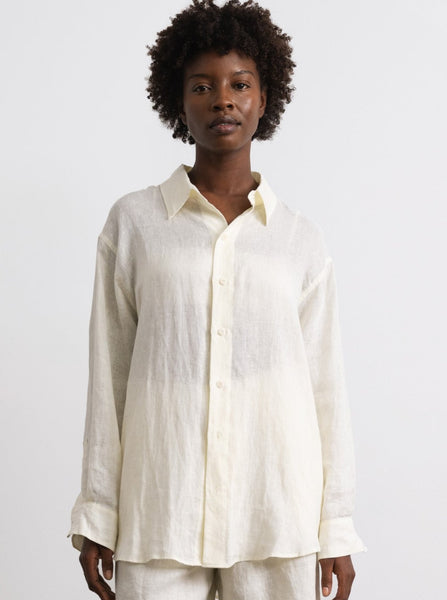 Vija Shirt, Linen, Natural | OZMA