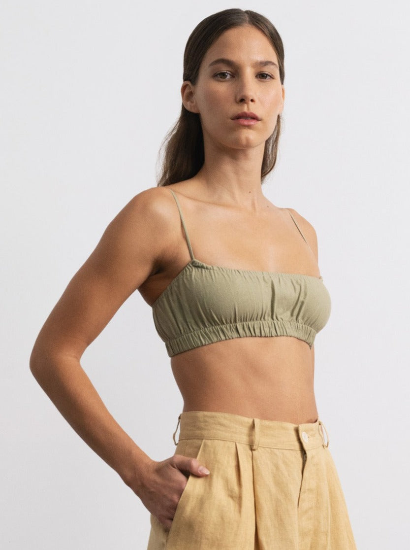 (Imperfect) House Top, Regen Silk Noil, Sage